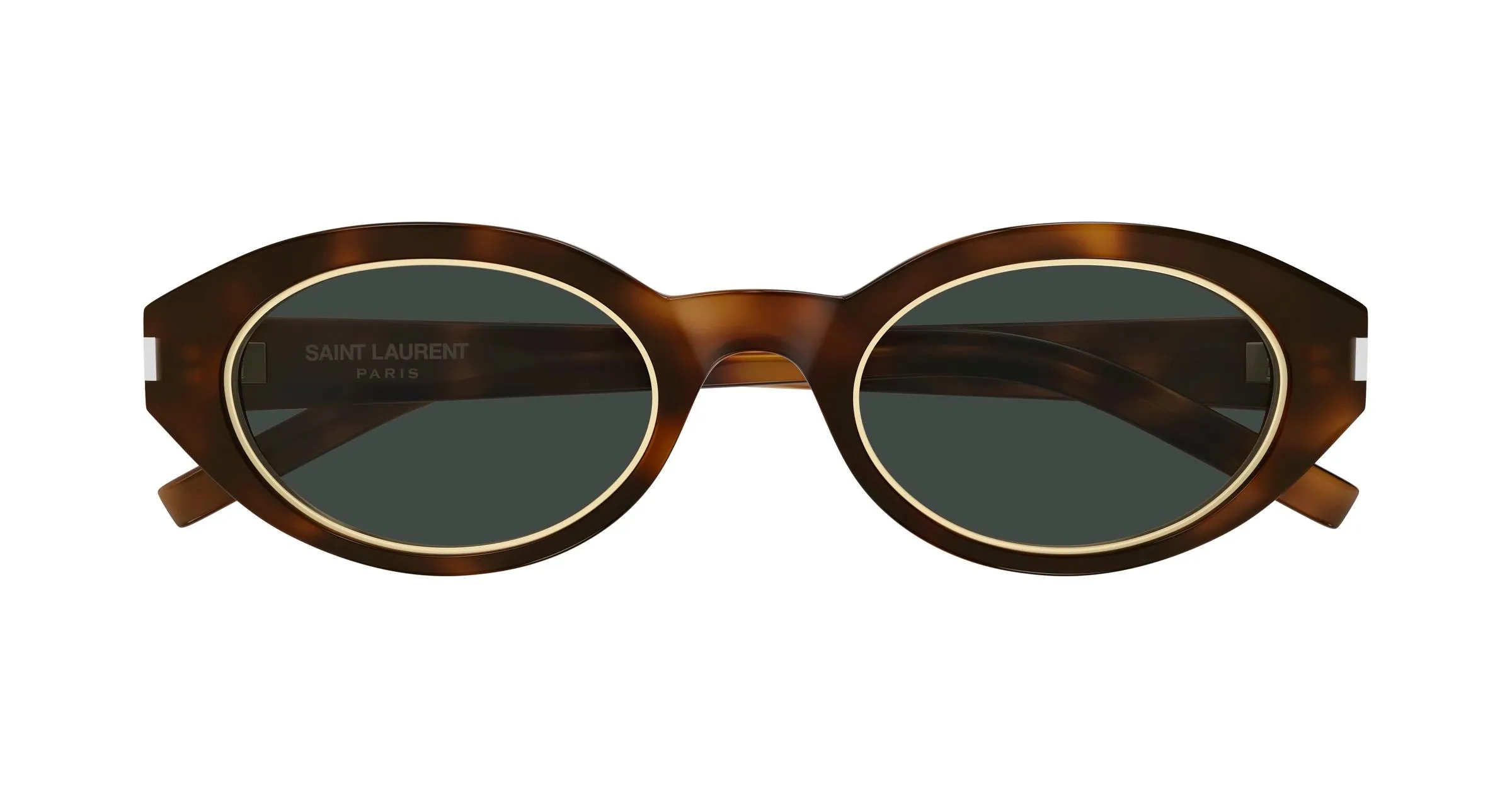 SAINT LAURENT SL 567 RIM 006 Occhiali da sole Acetato Havana Grigio Rotonda - immagine 2