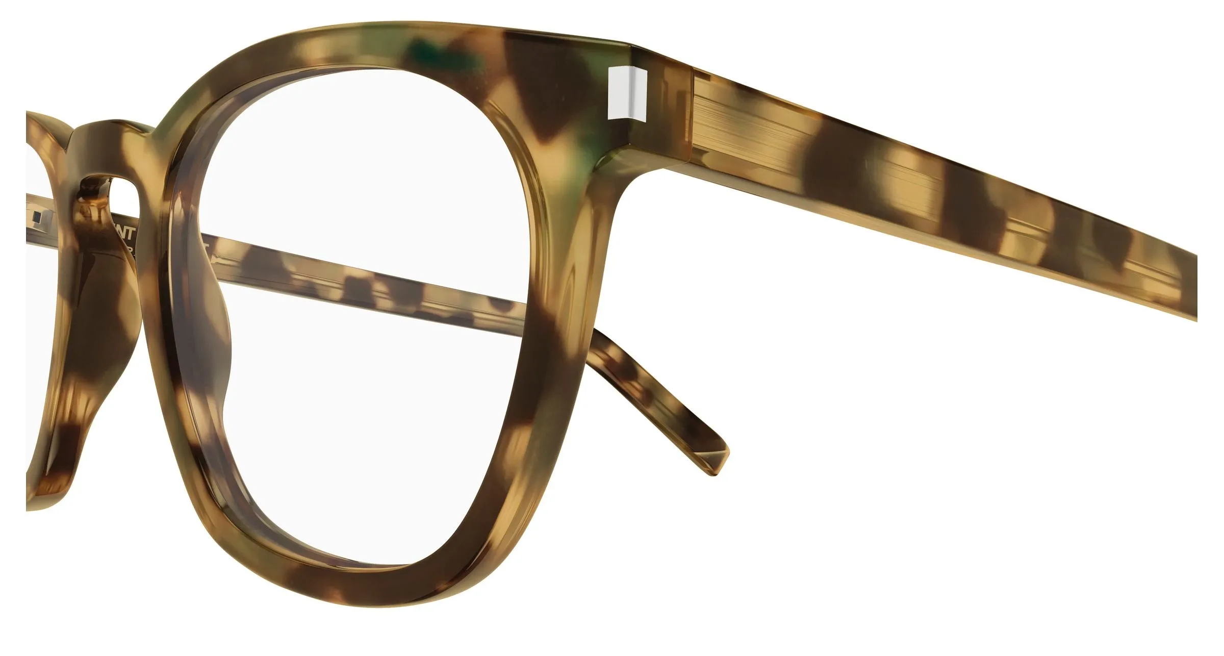 SAINT LAURENT SL 28 OPT 017 Montature da vista Acetato Havana Trasparente Rotonda - immagine 3