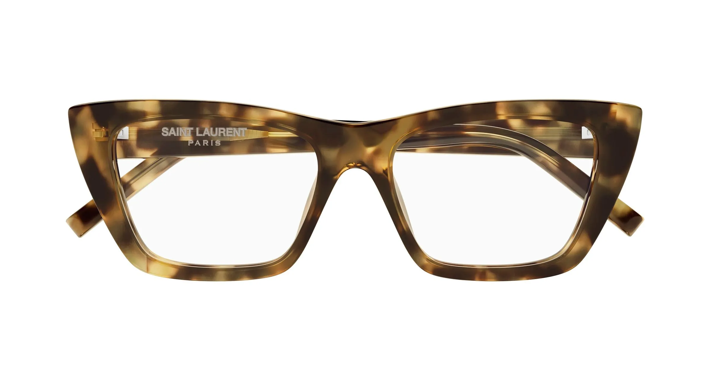 SAINT LAURENT SL 276 MICA OPT 010 Montature da vista Acetato Havana Trasparente Cat Eye - immagine 2
