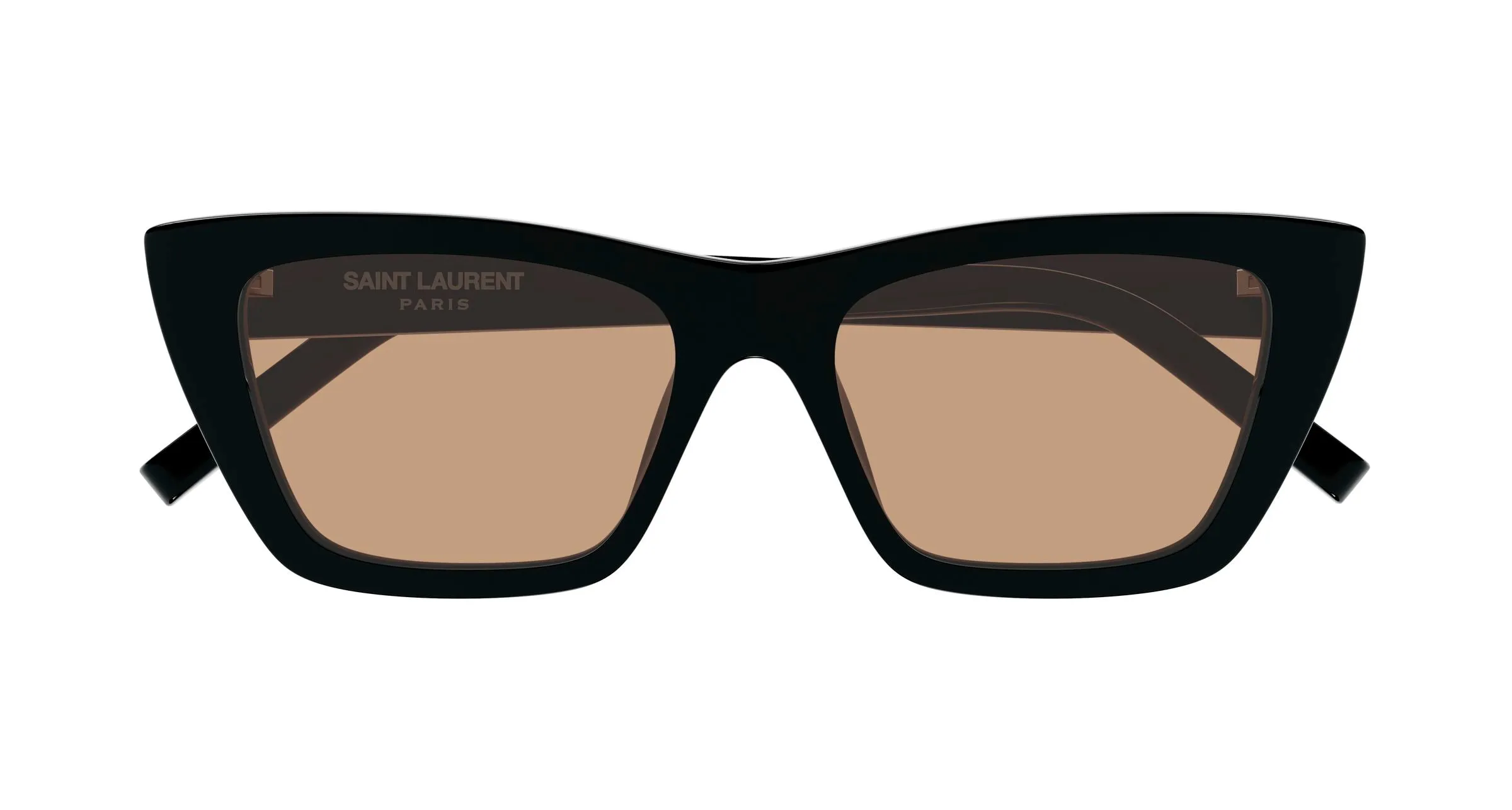 SAINT LAURENT SL 276 MICA 066 Occhiali da sole Acetato Nero Marrone Cat Eye - immagine 2