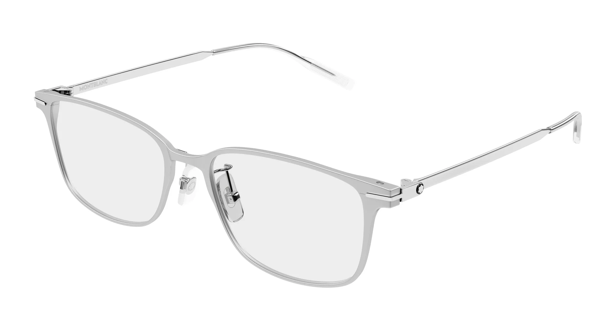Montblanc MB0532OJ 004 Montature da vista Alluminio Argento Trasparente Squadrata - immagine 1