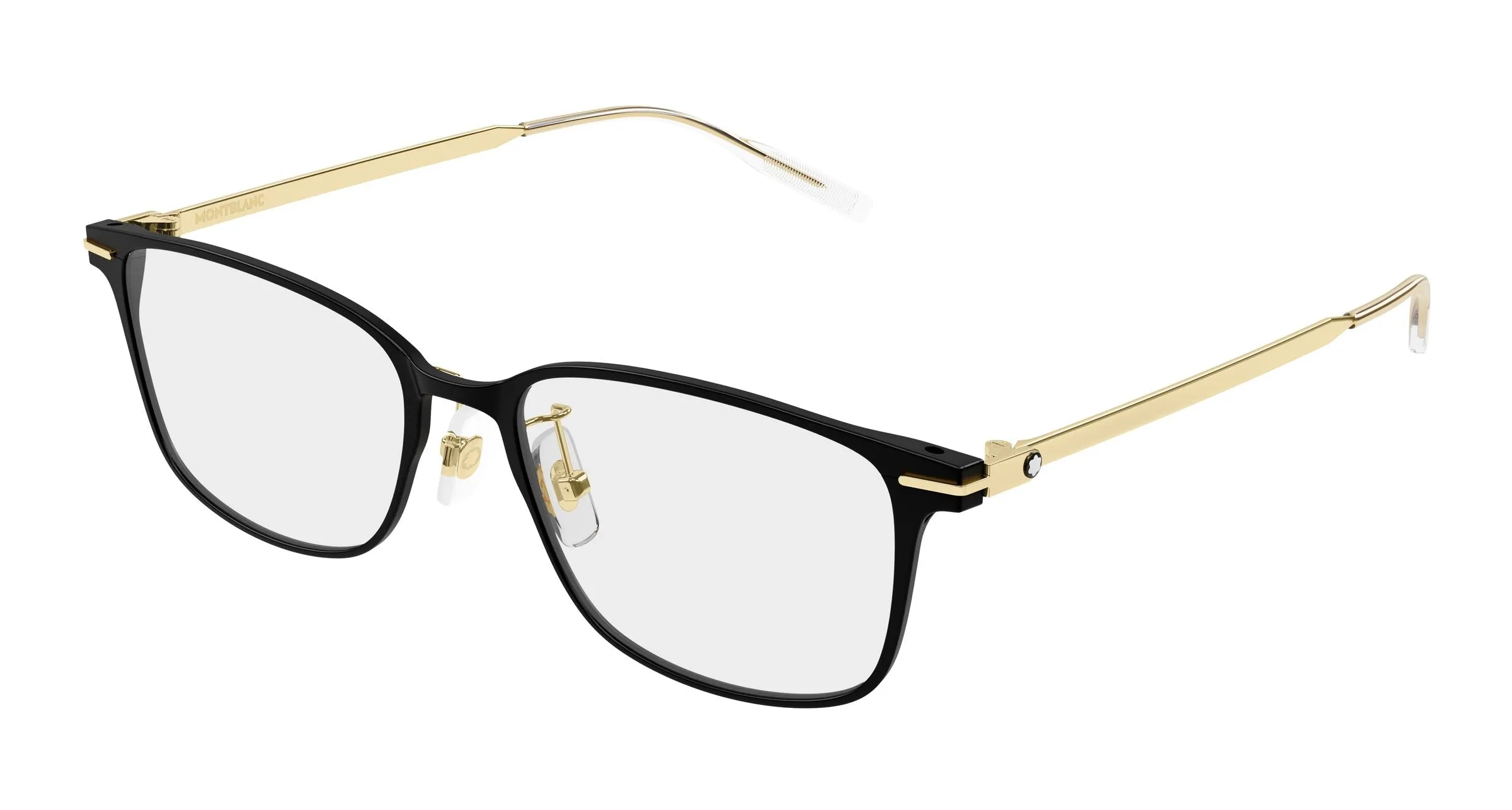 Montblanc MB0532OJ 001 Montature da vista Alluminio Nero Trasparente Squadrata - immagine 1