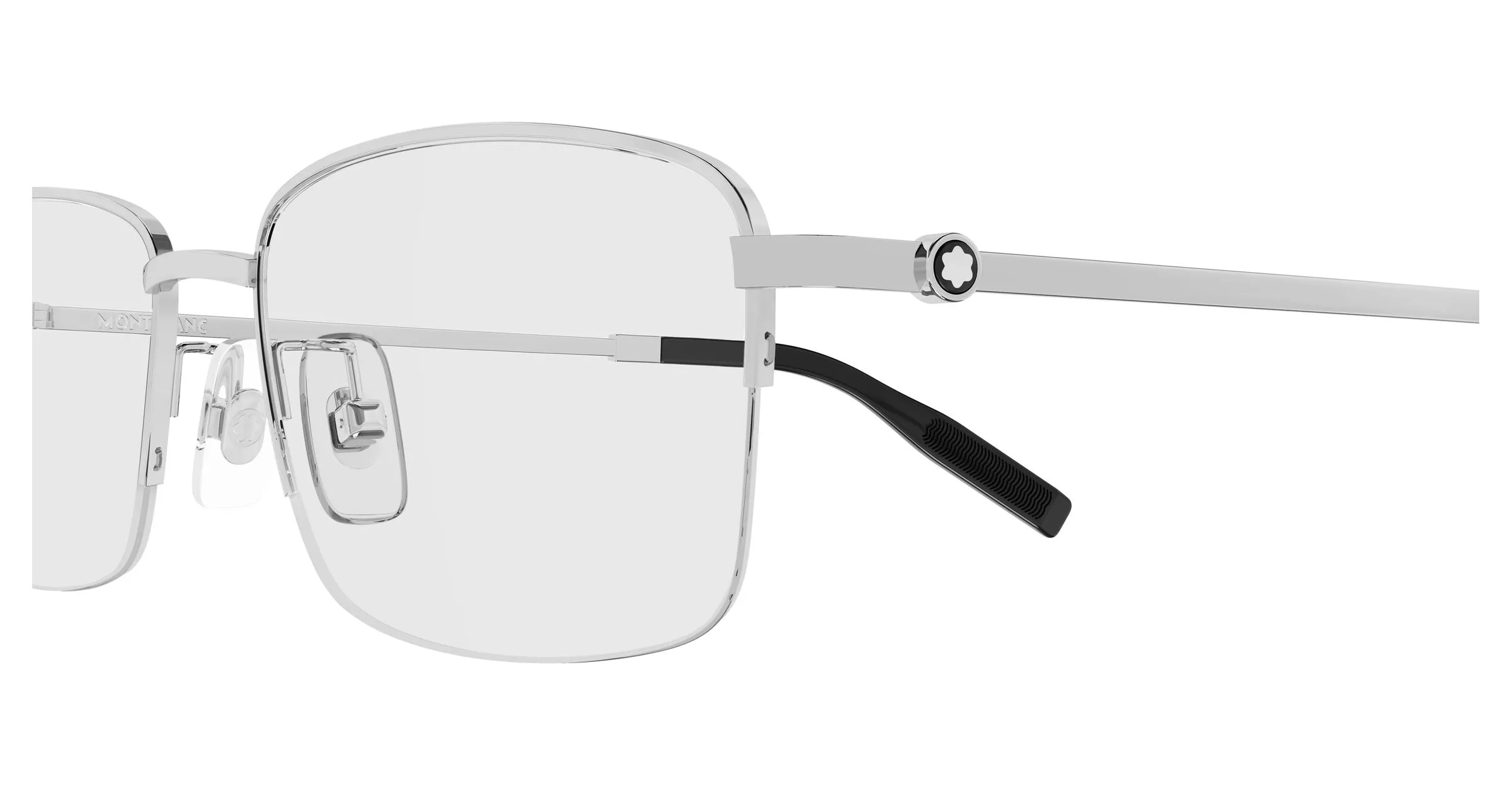 Montblanc MB0529OA 003 Montature da vista Titanio Rutenio Trasparente Squadrata - immagine 3
