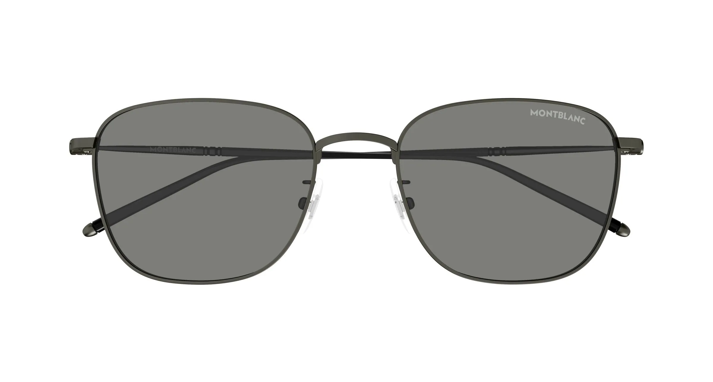 Montblanc MB0527SA 003 Occhiali da sole Titanio Rutenio Grigio Squadrata - immagine 2