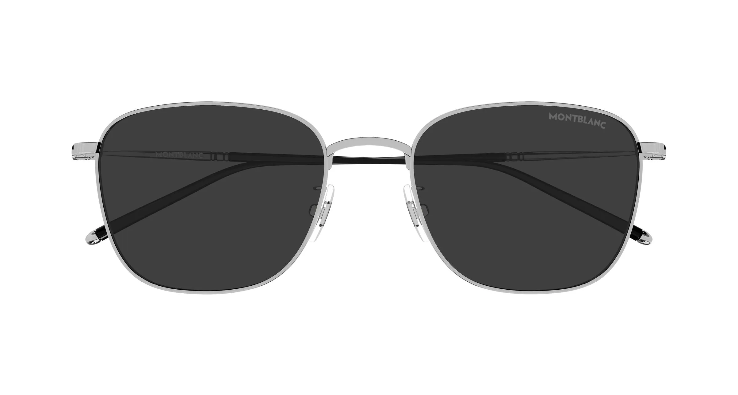 Montblanc MB0527SA 002 Occhiali da sole Titanio Rutenio Grigio Squadrata - immagine 2