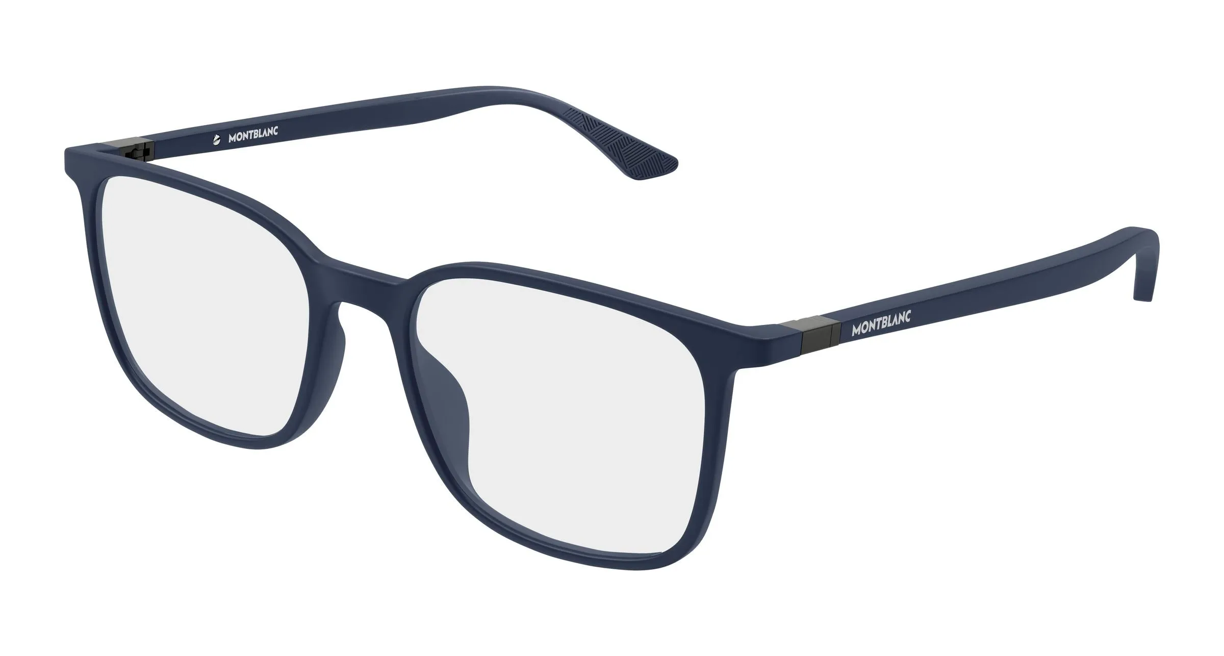 Montblanc MB0511O 003 Montature da vista Acetato Blu Trasparente Squadrata - immagine 1