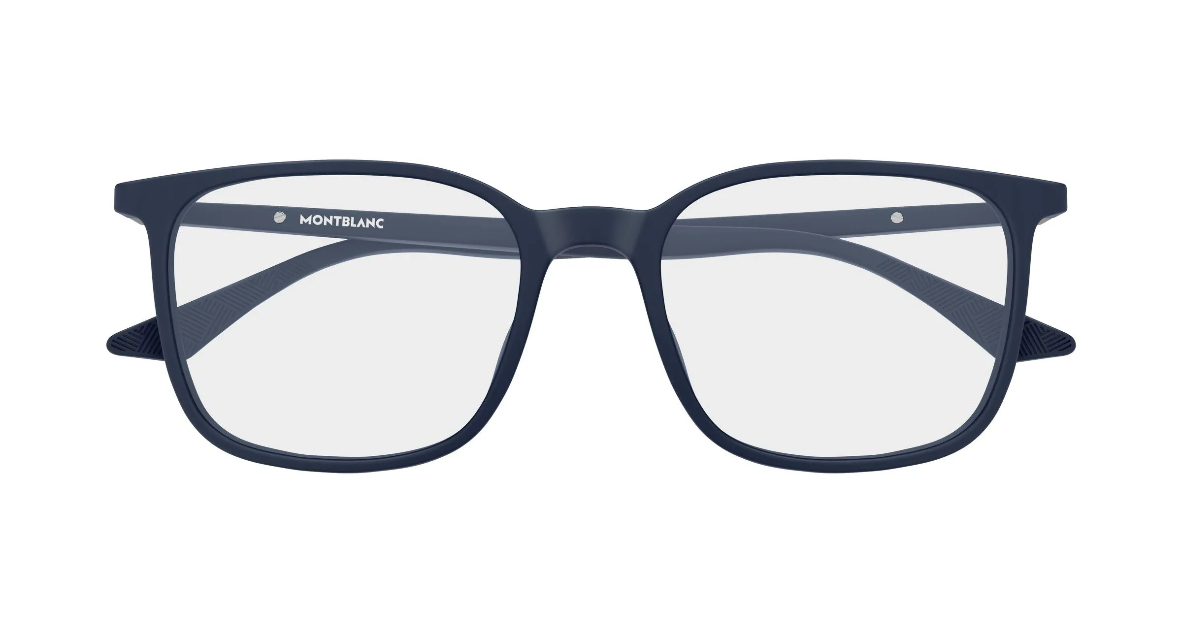 Montblanc MB0511O 003 Montature da vista Acetato Blu Trasparente Squadrata - immagine 2