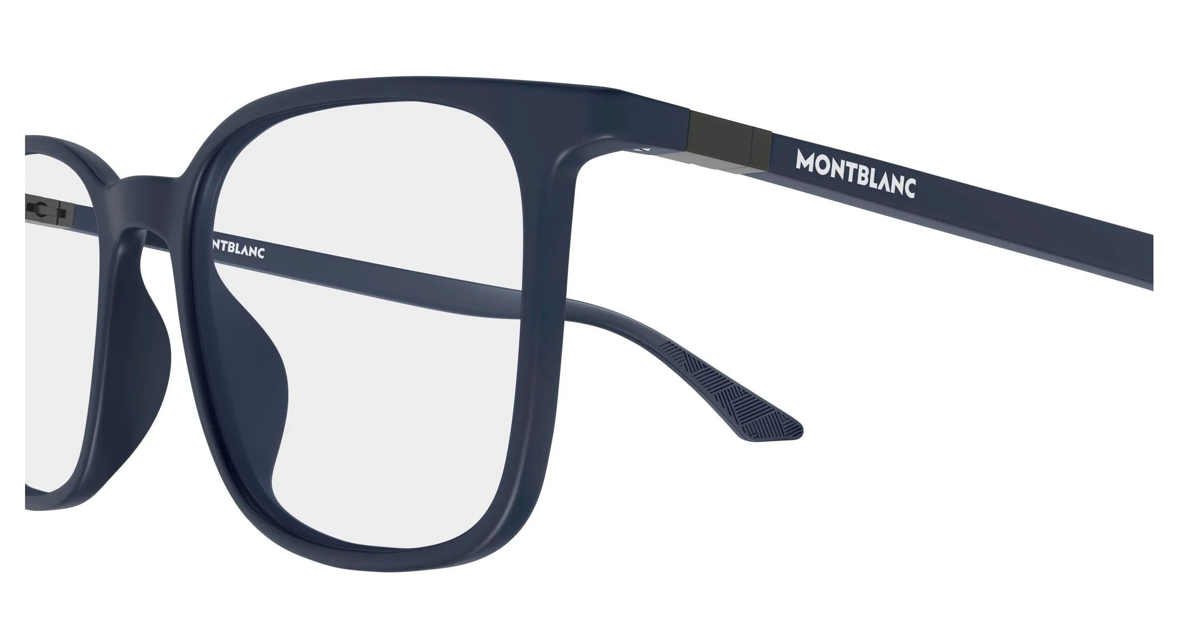 Montblanc MB0511O 003 Montature da vista Acetato Blu Trasparente Squadrata - immagine 3