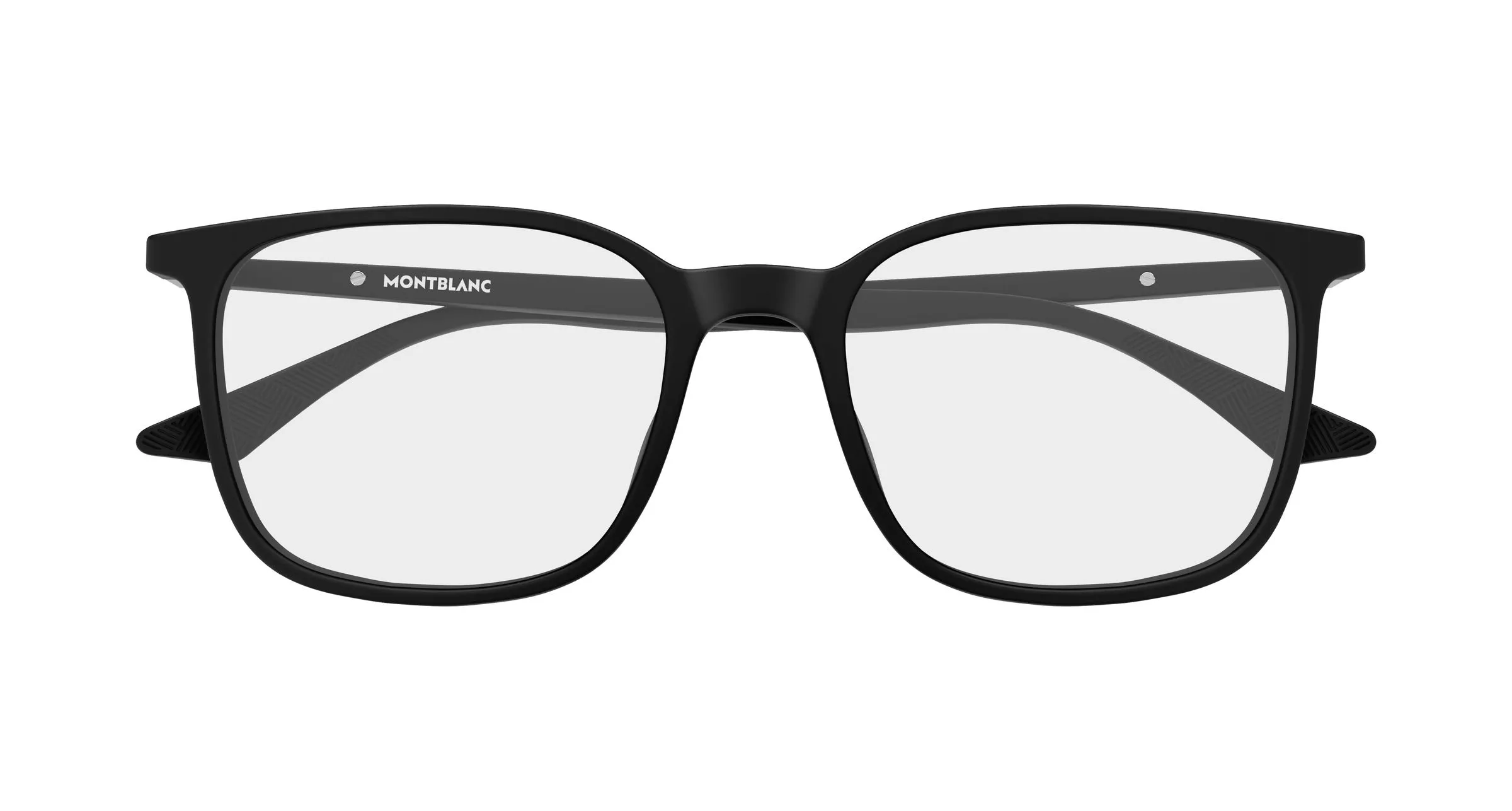 Montblanc MB0511O 002 Montature da vista Acetato Nero Trasparente Squadrata - immagine 2
