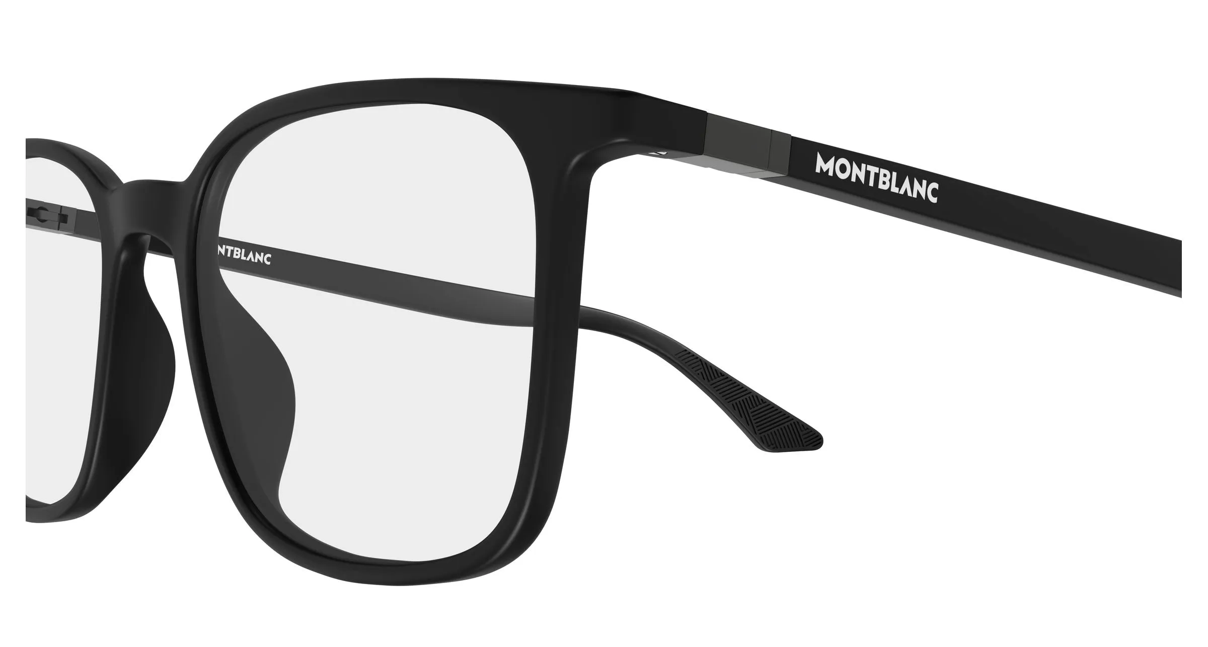 Montblanc MB0511O 002 Montature da vista Acetato Nero Trasparente Squadrata - immagine 3