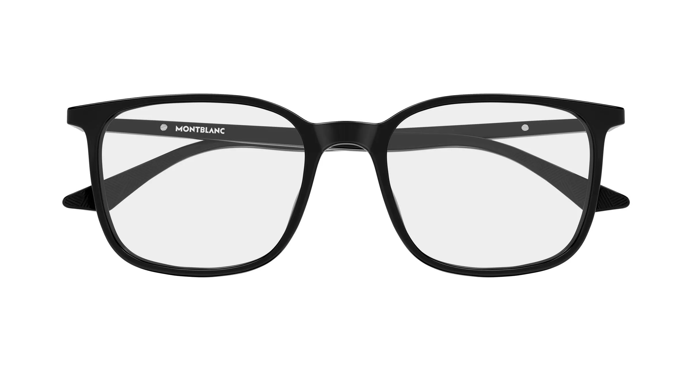 Montblanc MB0511O 001 Montature da vista Acetato Nero Trasparente Squadrata - immagine 2