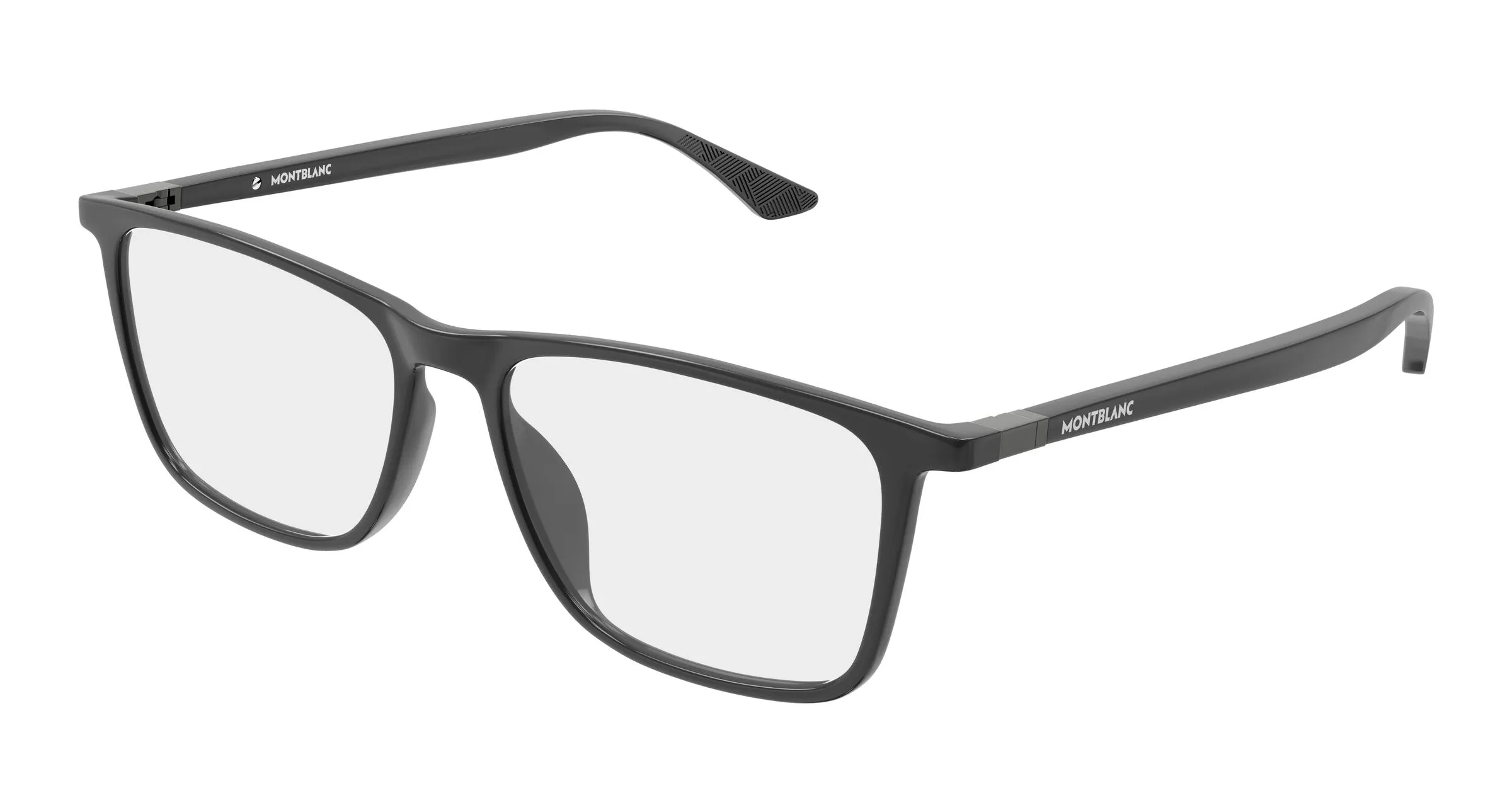 Montblanc MB0509O 007 Montature da vista Acetato Grigio Trasparente Squadrata - immagine 1