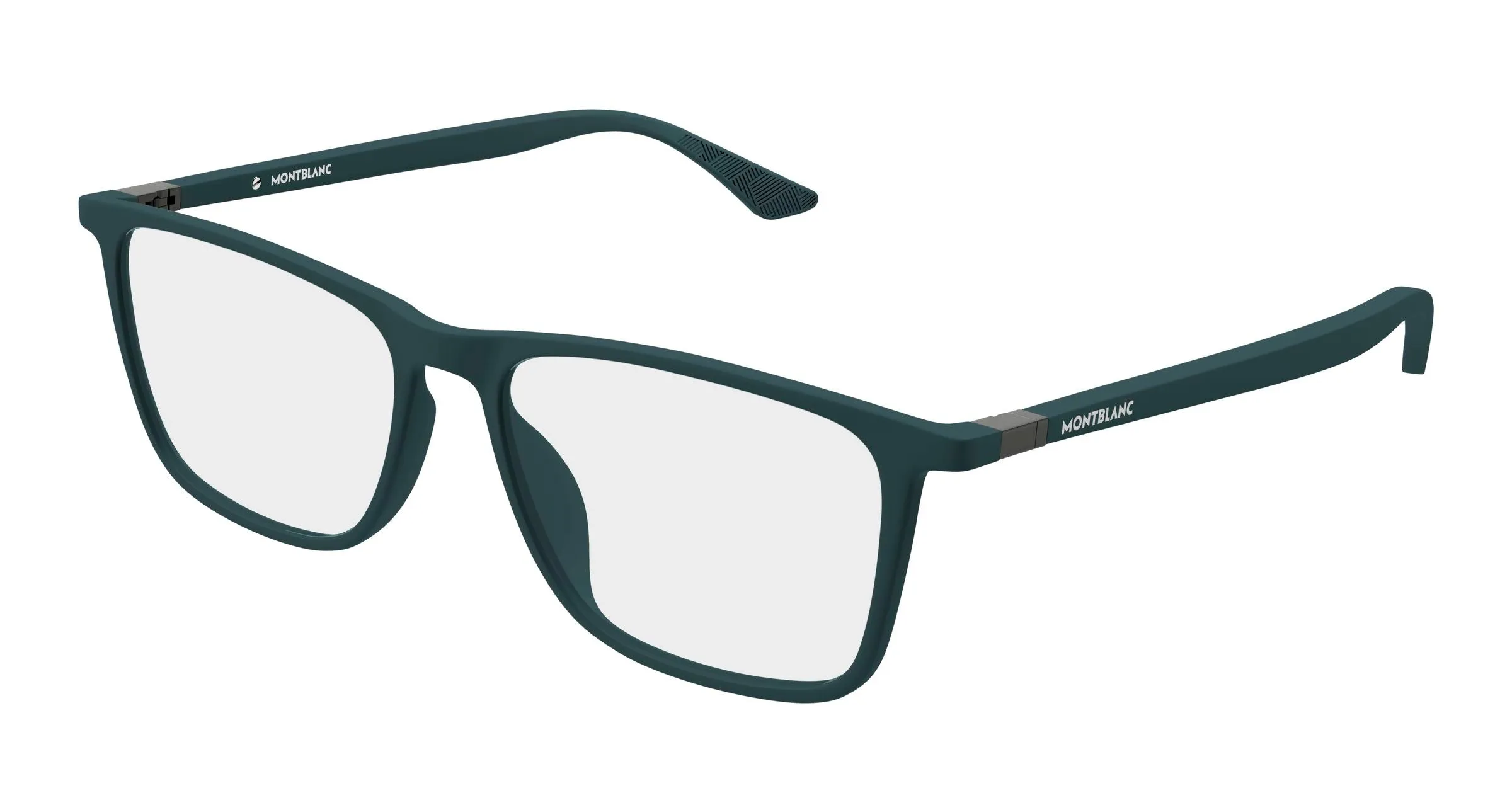 Montblanc MB0509O 006 Montature da vista Acetato Verde Trasparente Squadrata - immagine 1