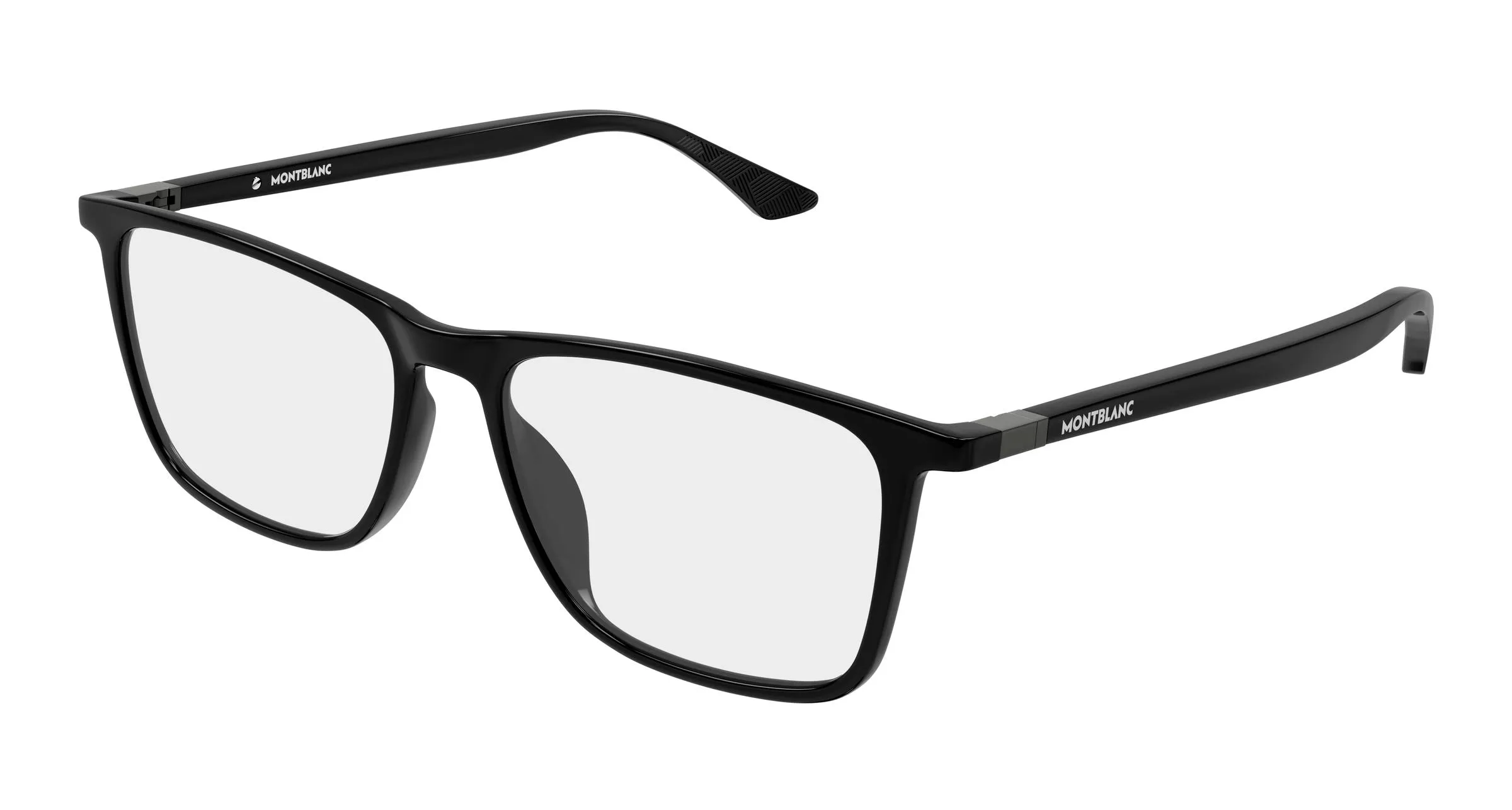 Montblanc MB0509O 001 Montature da vista Acetato Nero Trasparente Squadrata - immagine 1