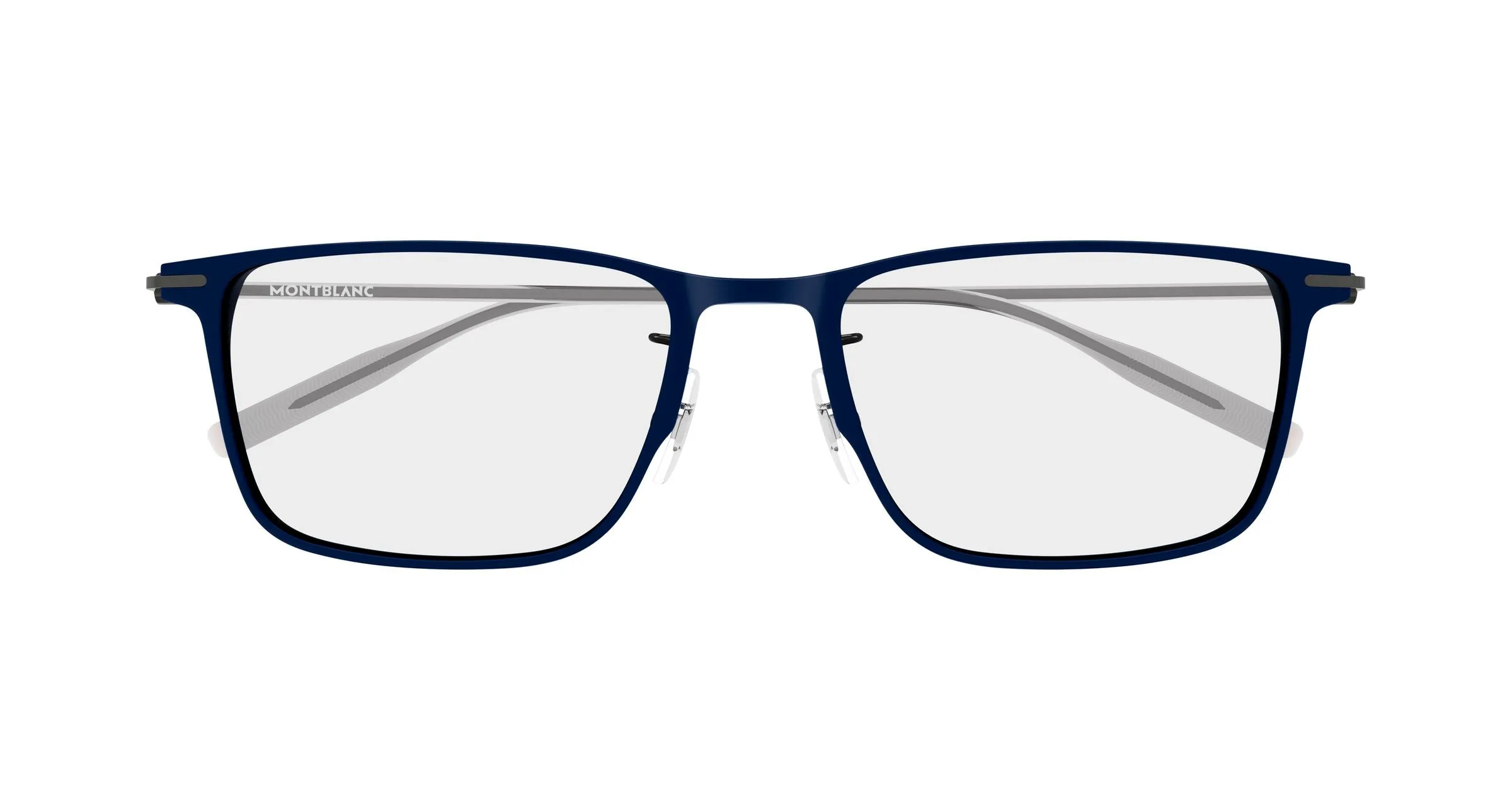 Montblanc MB0506OL 004 Montature da vista Alluminio Blu Trasparente Squadrata - immagine 2