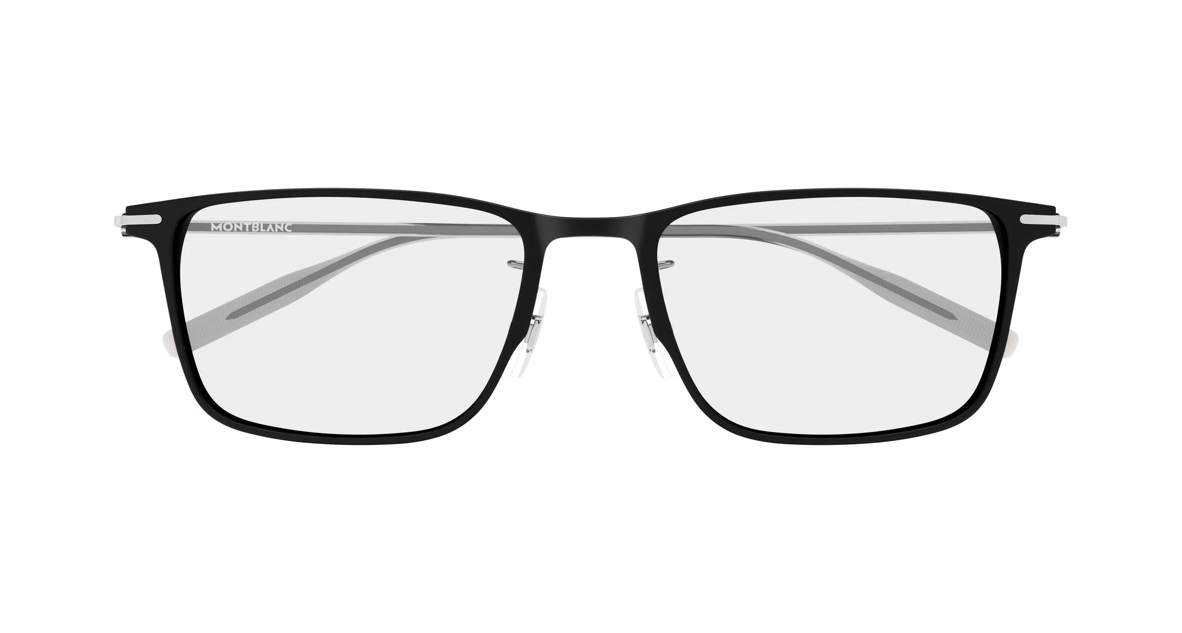 Montblanc MB0506OL 002 Montature da vista Alluminio Nero Trasparente Squadrata - immagine 2