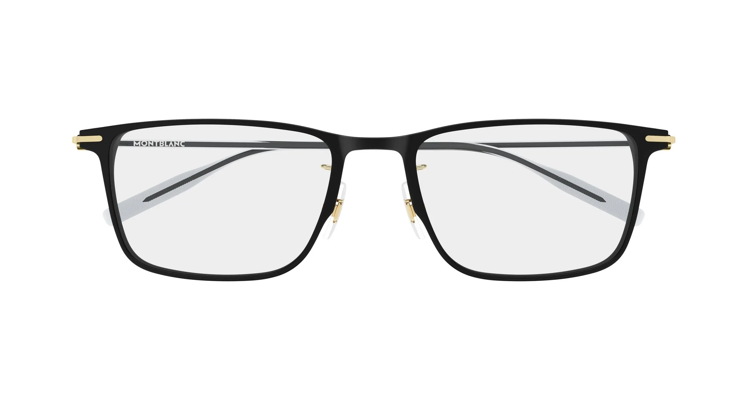 Montblanc MB0506OL 001 Montature da vista Alluminio Nero Trasparente Squadrata - immagine 2