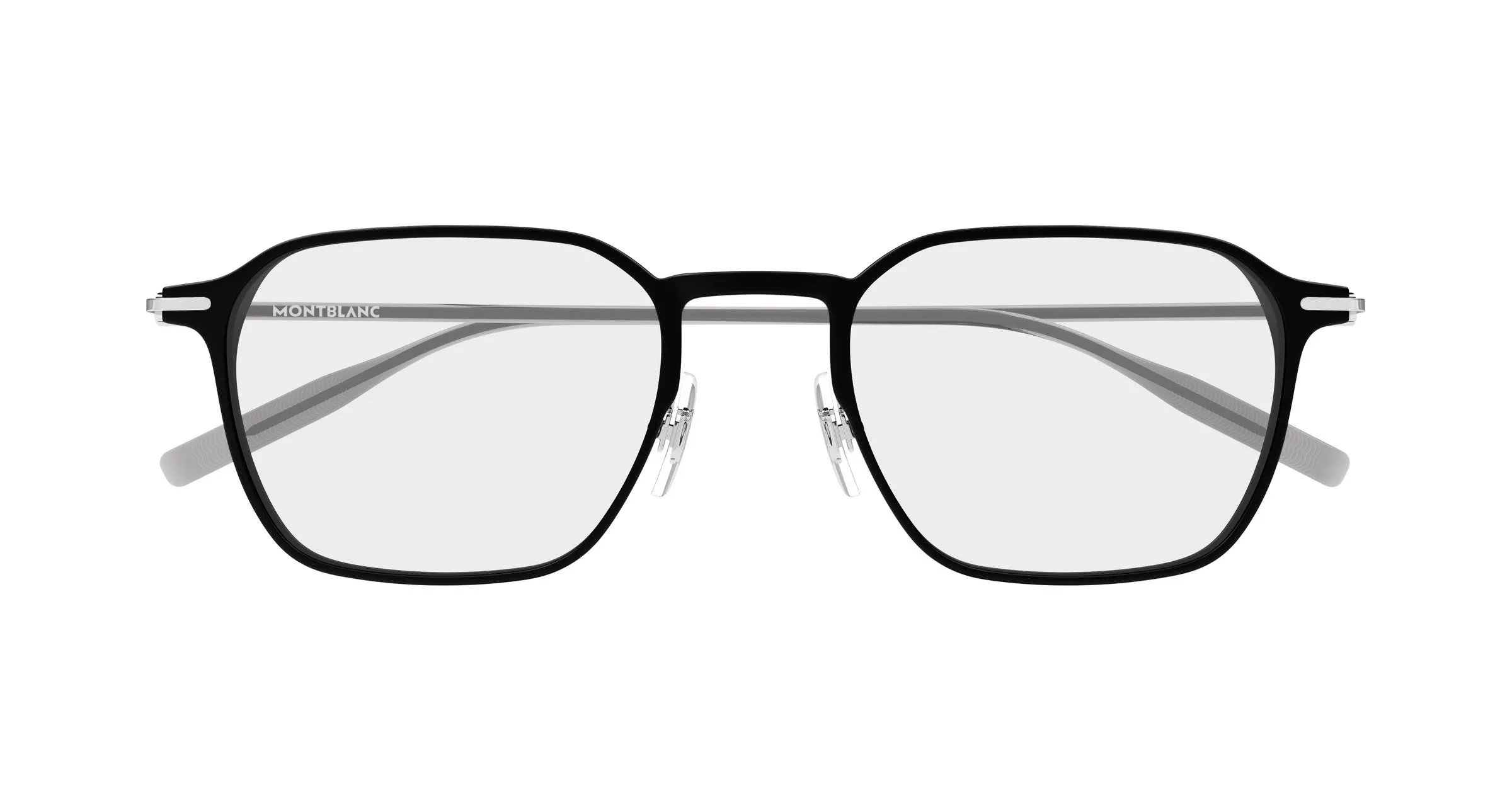 Montblanc MB0504O 002 Montature da vista Alluminio Nero Trasparente Squadrata - immagine 2
