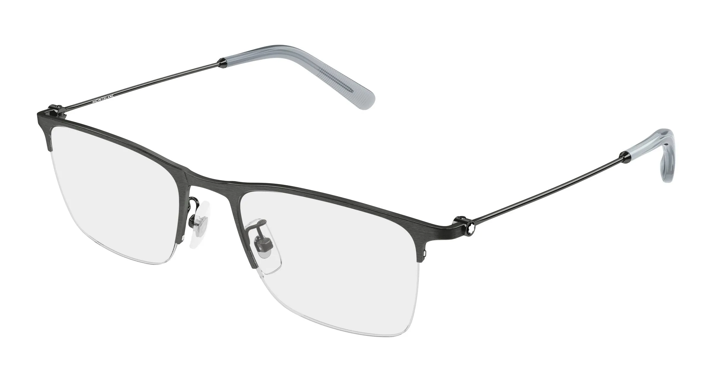 Montblanc MB0502OL 007 Montature da vista Metallo Rutenio Trasparente Squadrata - immagine 1