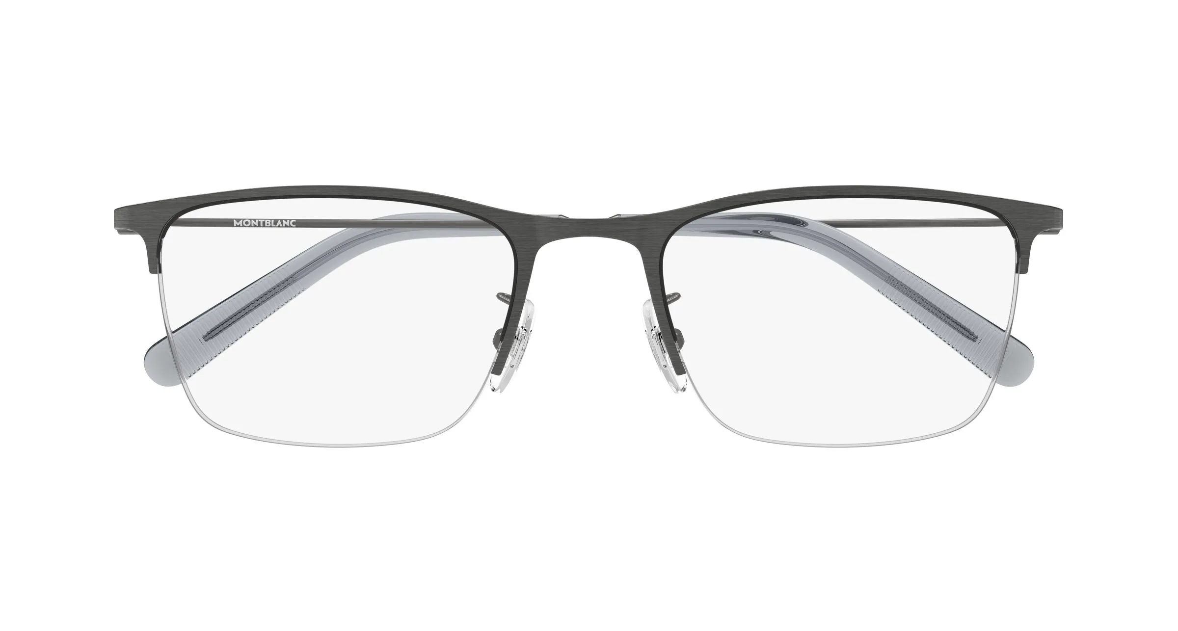 Montblanc MB0502OL 007 Montature da vista Metallo Rutenio Trasparente Squadrata - immagine 2