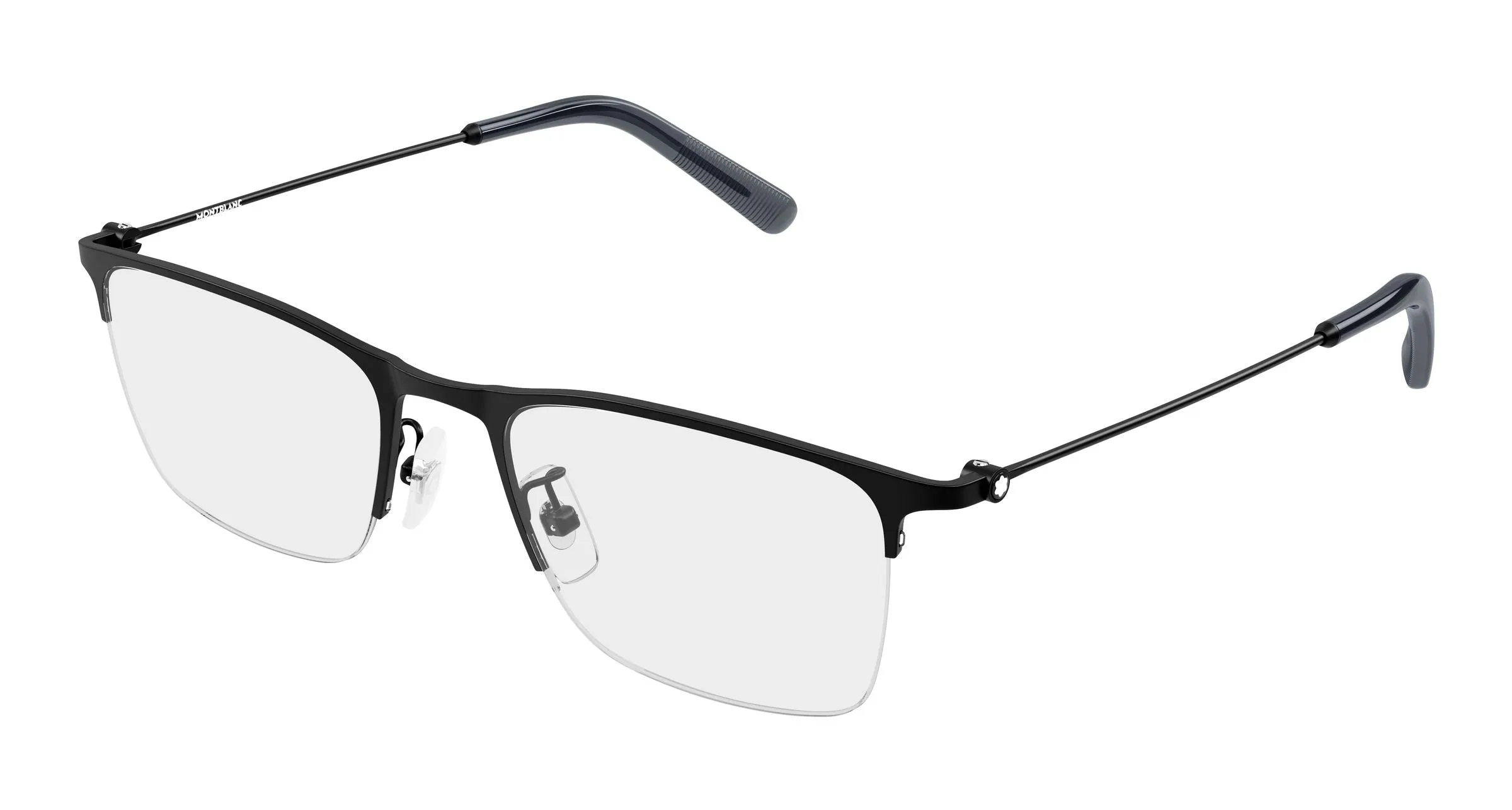 Montblanc MB0502OL 004 Montature da vista Metallo Nero Trasparente Squadrata - immagine 1