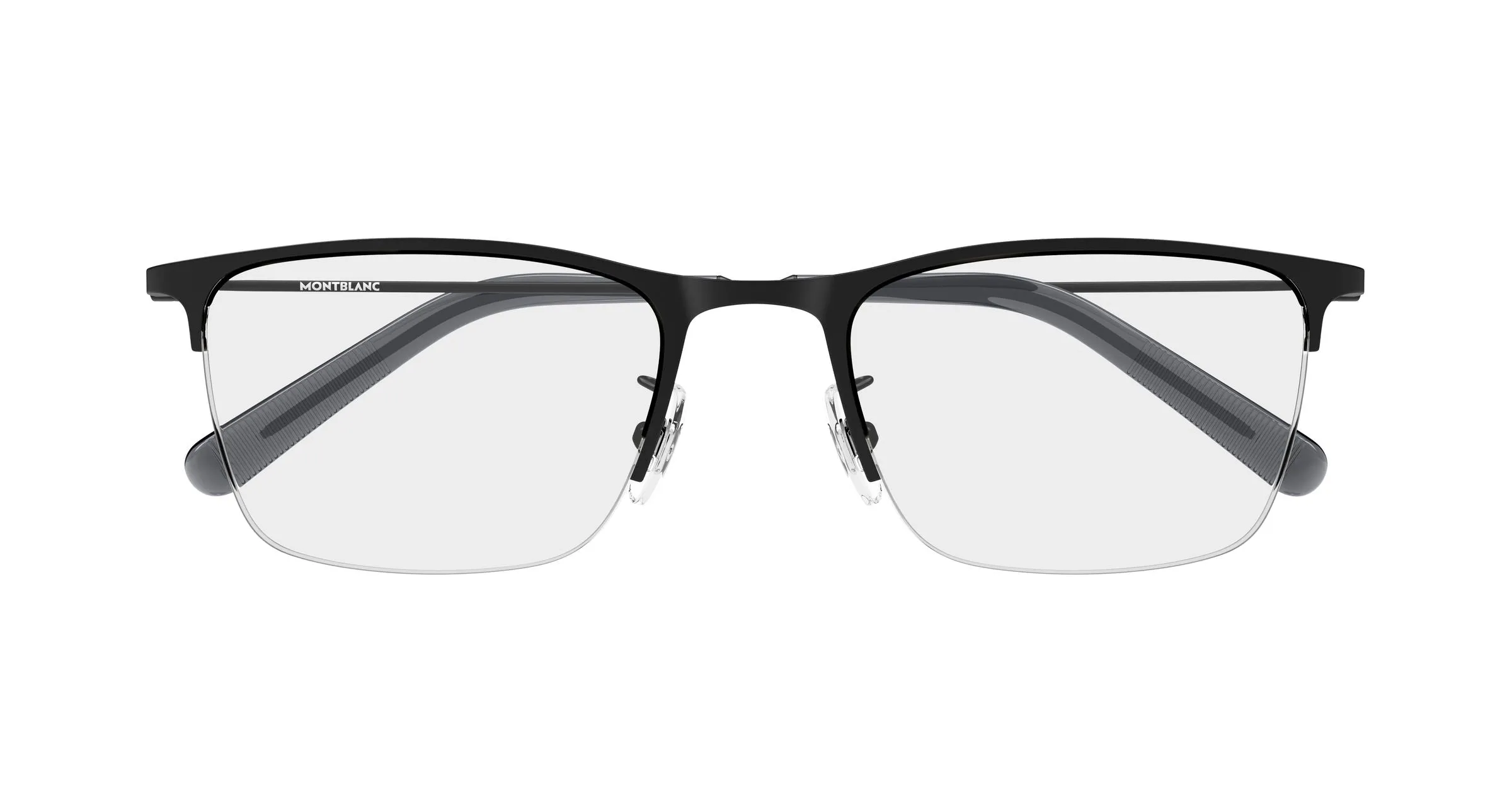 Montblanc MB0502OL 004 Montature da vista Metallo Nero Trasparente Squadrata - immagine 2
