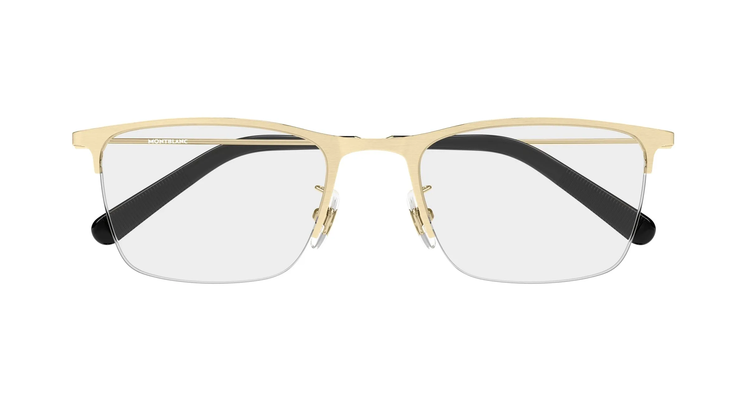 Montblanc MB0502OL 001 Montature da vista Metallo Oro Trasparente Squadrata - immagine 2