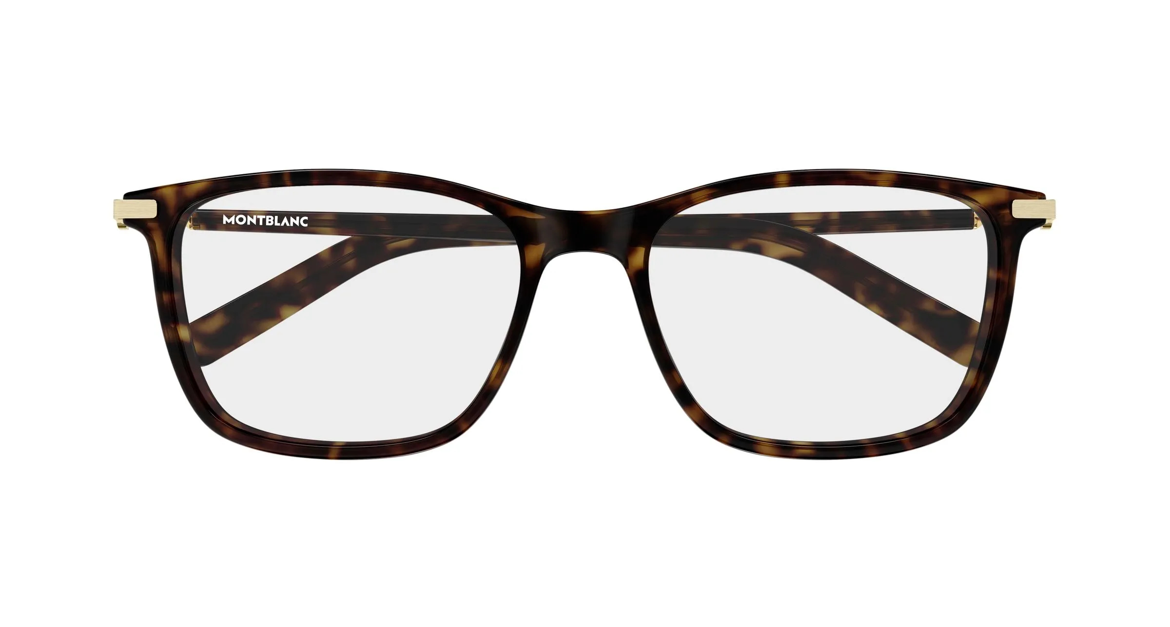 Montblanc MB0501OL 006 Montature da vista Iniettato Havana Trasparente Squadrata - immagine 2
