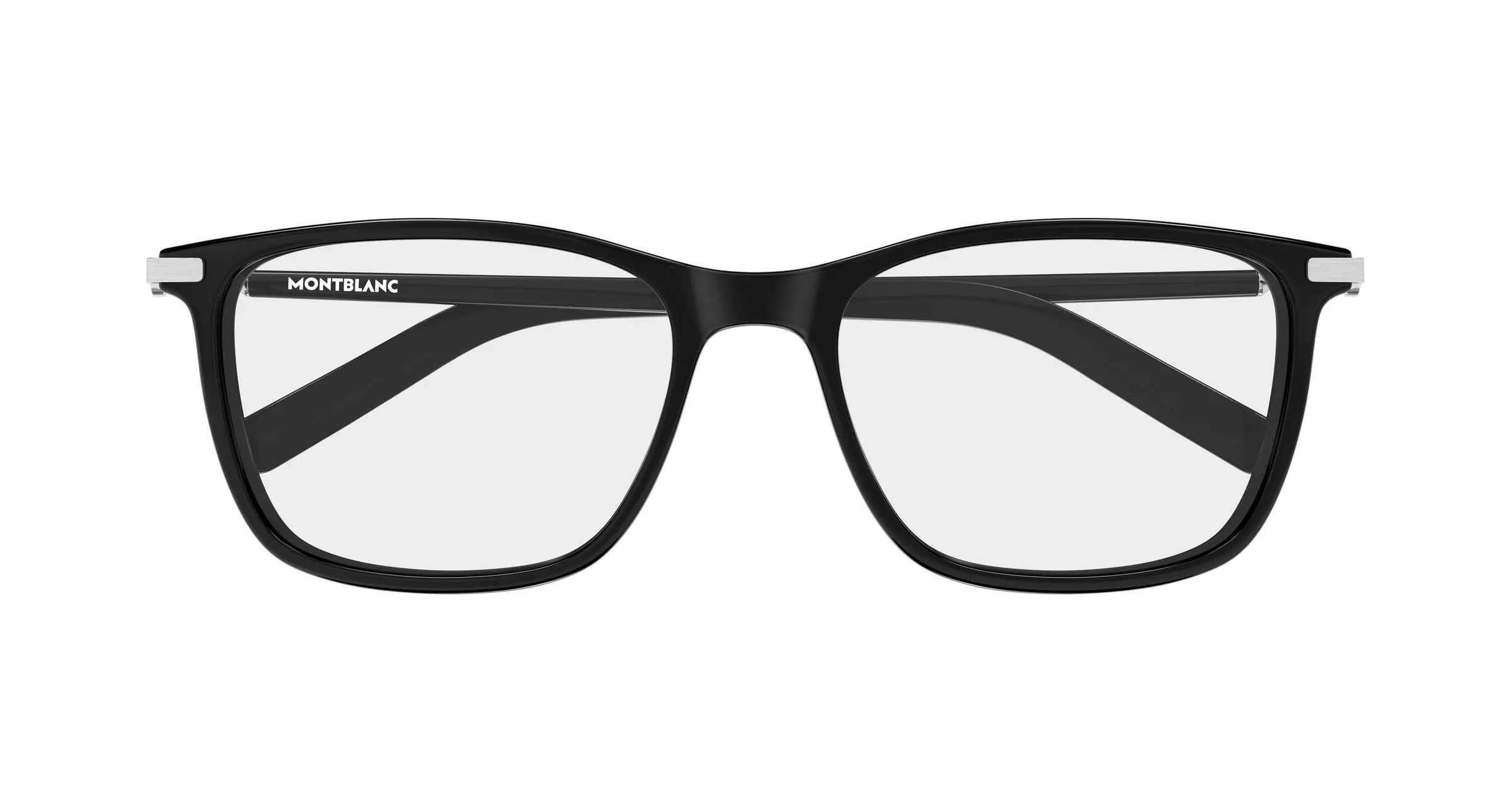 Montblanc MB0501OL 005 Montature da vista Iniettato Nero Trasparente Squadrata - immagine 2