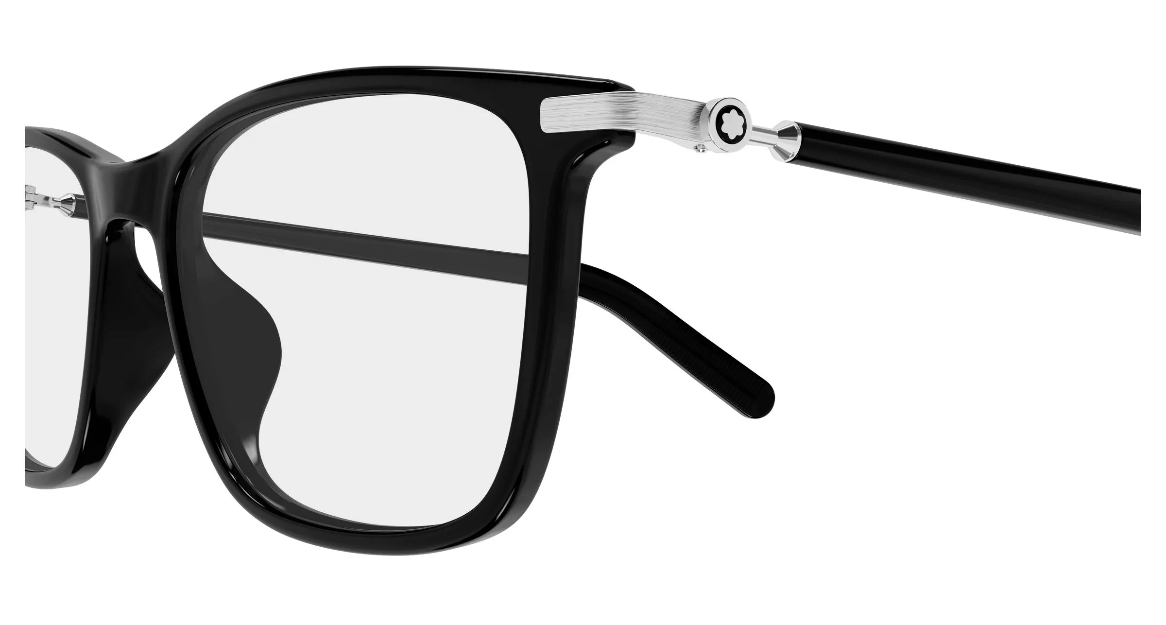 Montblanc MB0501OL 005 Montature da vista Iniettato Nero Trasparente Squadrata - immagine 3