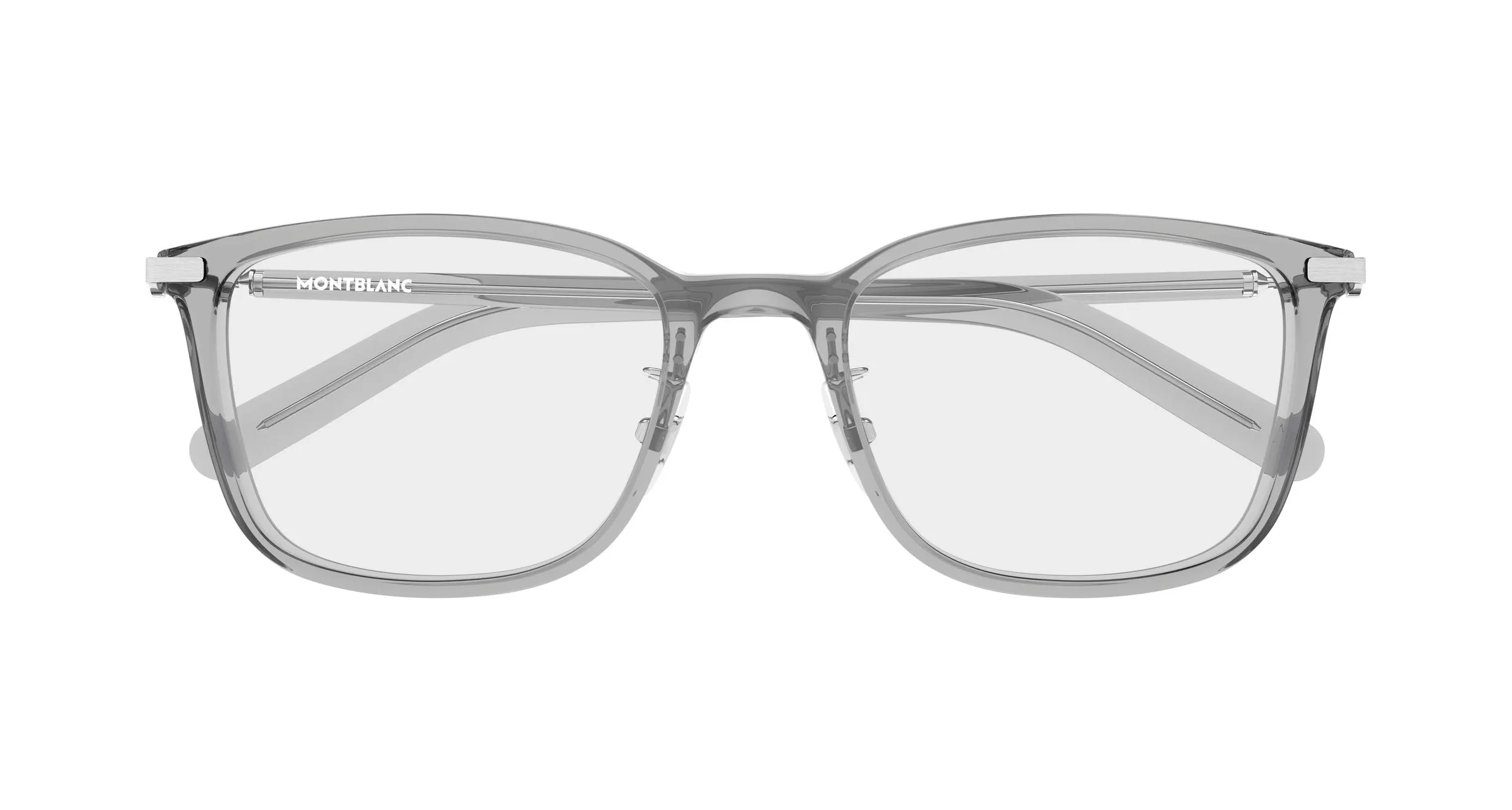 Montblanc MB0500OA 003 Montature da vista Iniettato Grigio Trasparente Squadrata - immagine 2