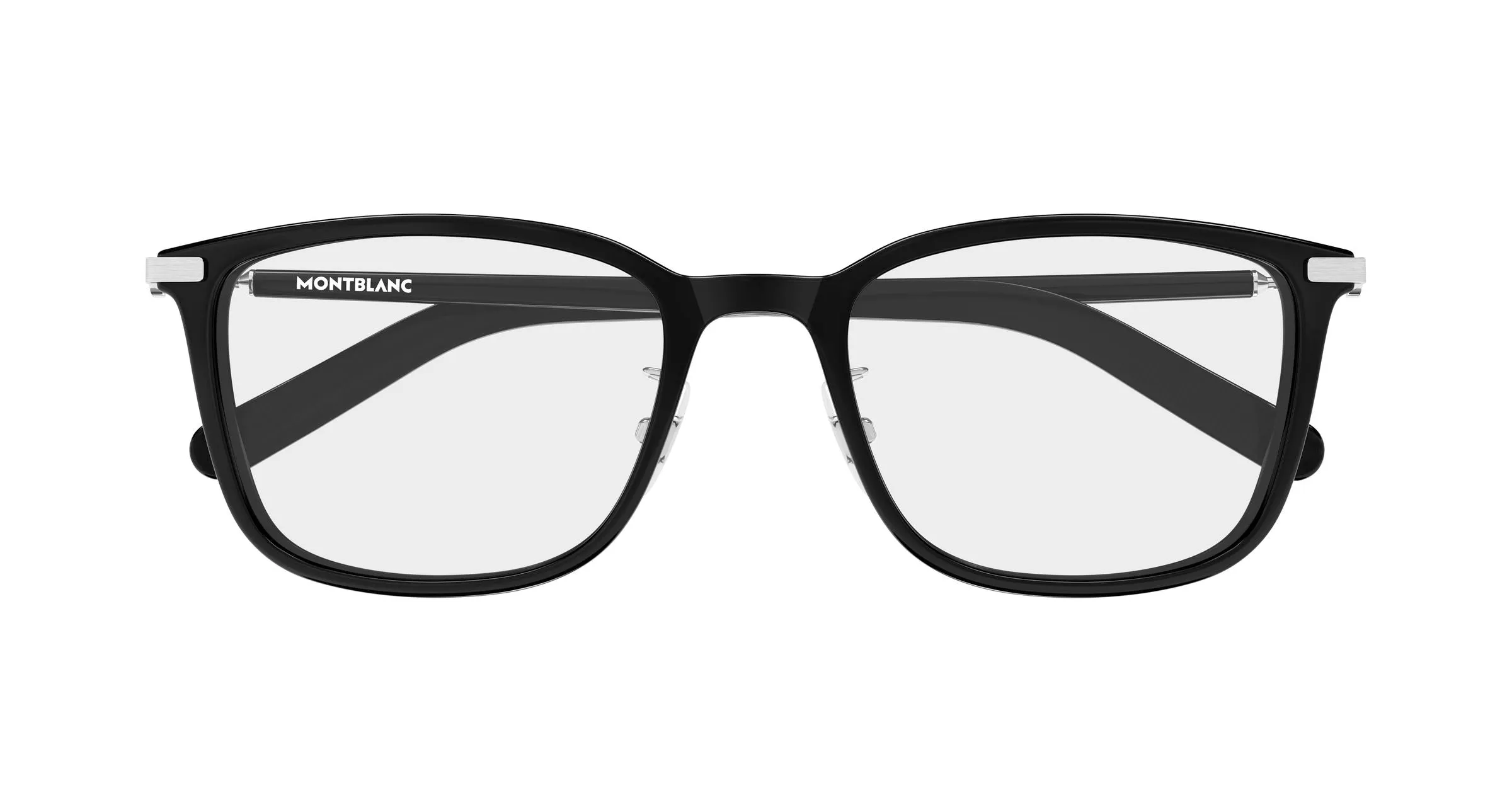 Montblanc MB0500OA 001 Montature da vista Iniettato Nero Trasparente Squadrata - immagine 2