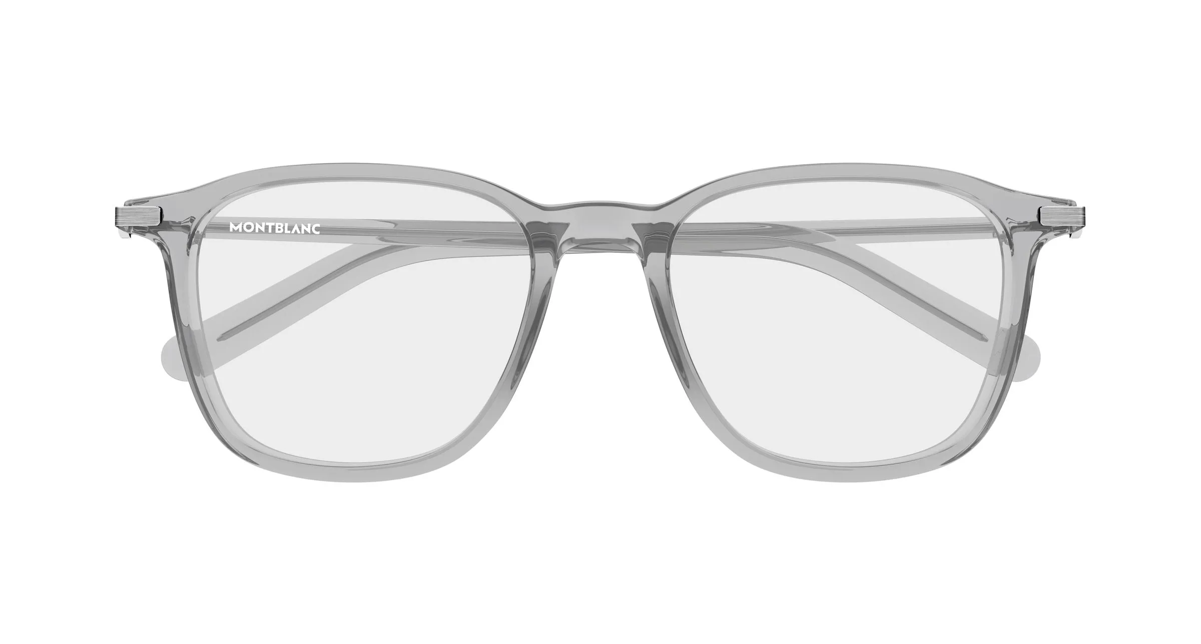 Montblanc MB0499O 003 Montature da vista Iniettato Grigio Trasparente Squadrata - immagine 2