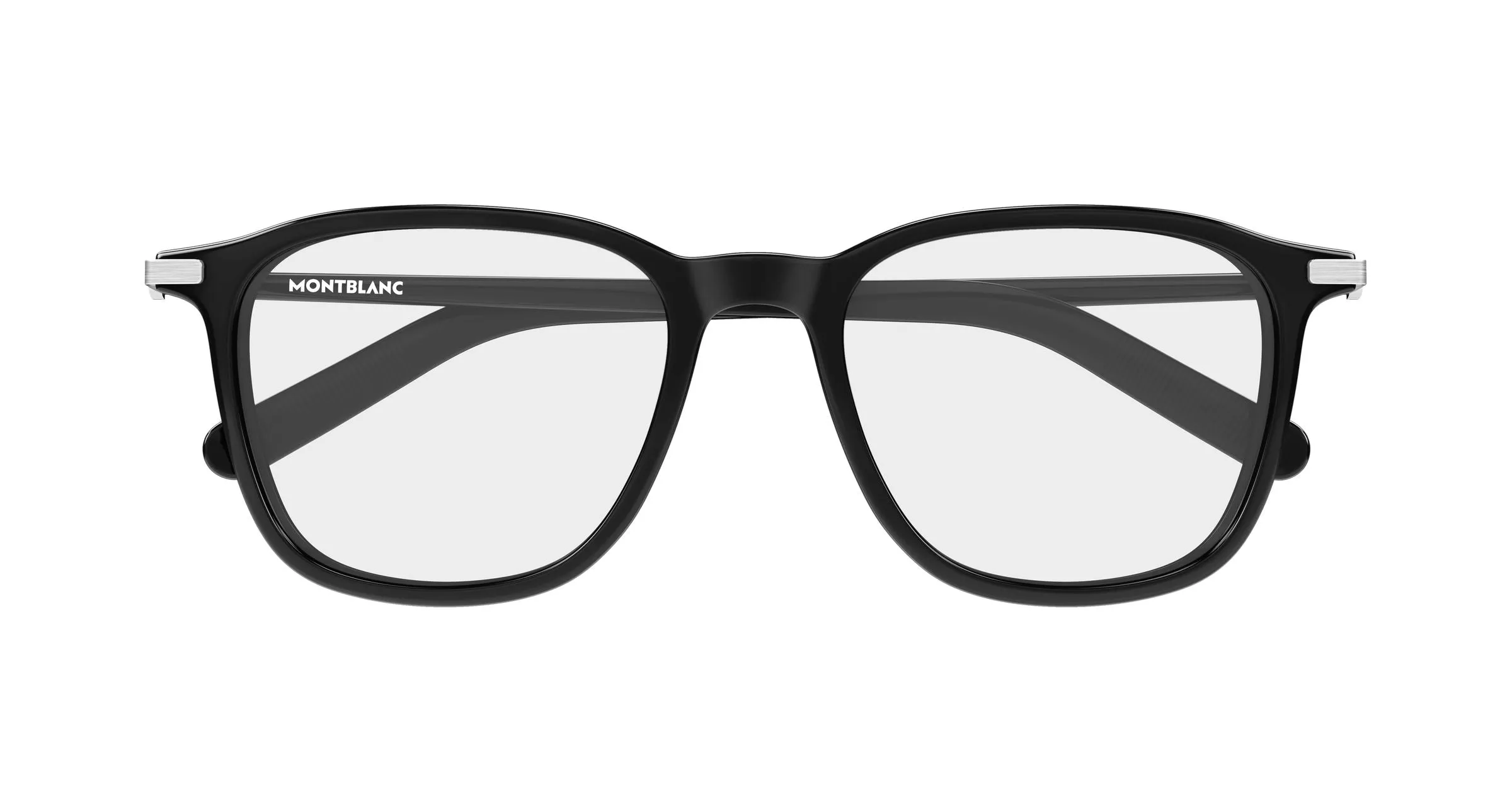 Montblanc MB0499O 001 Montature da vista Iniettato Nero Trasparente Squadrata - immagine 2