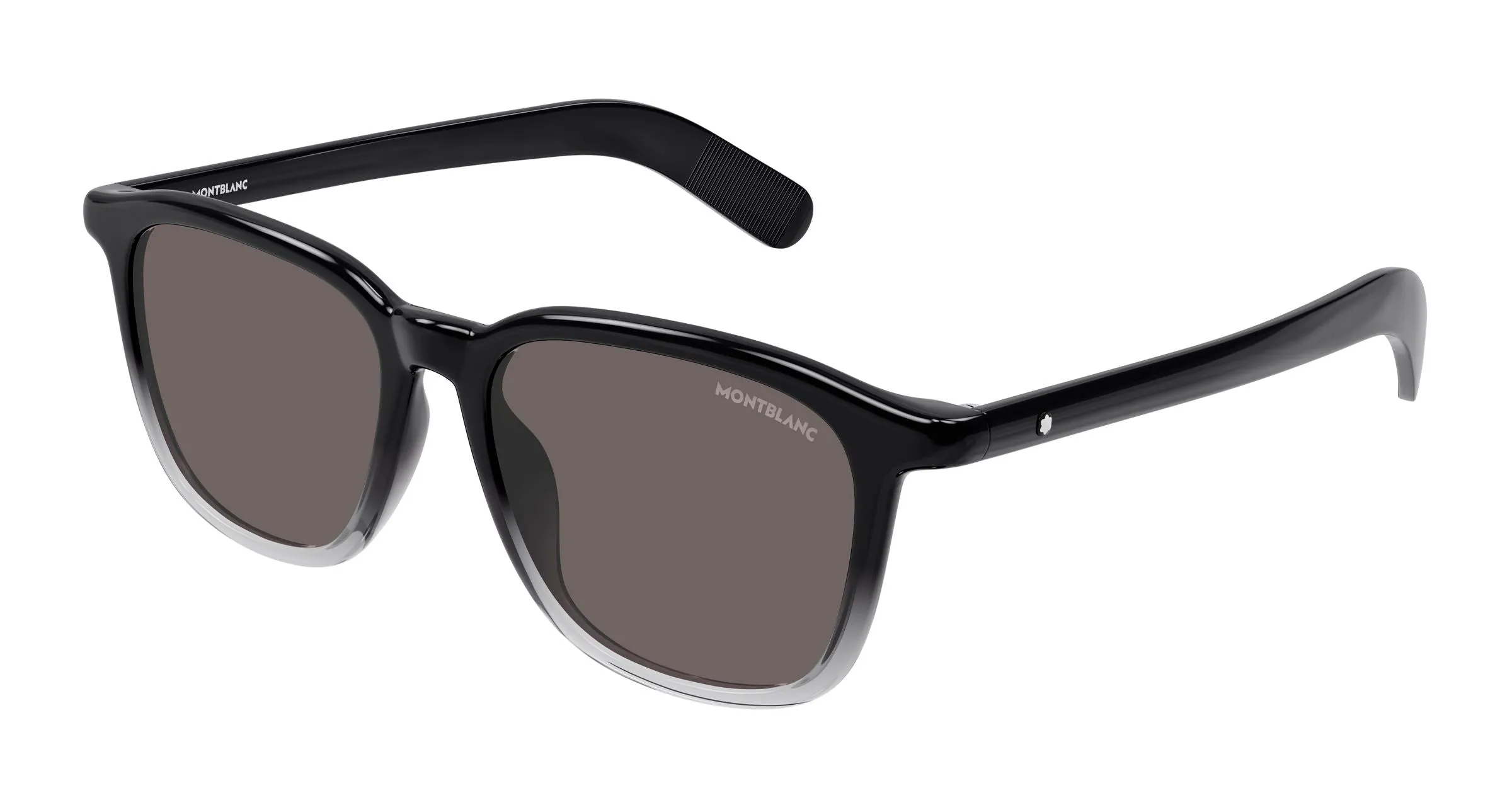 Montblanc MB0497S 003 Occhiali da sole Acetato Nero Marrone Squadrata - immagine 1