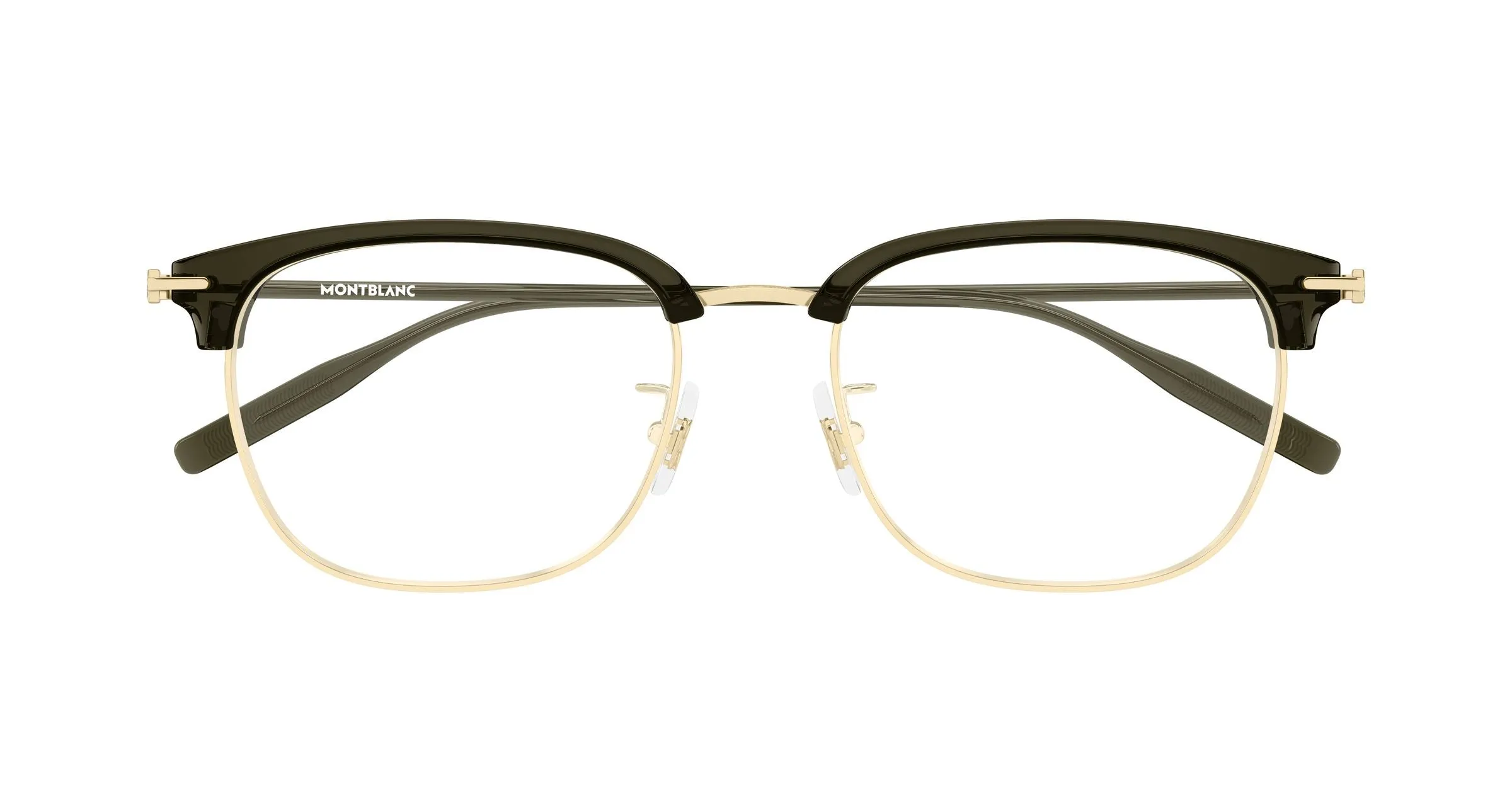 Montblanc MB0492OA 004 Montature da vista Titanio Oro Trasparente Squadrata - immagine 2