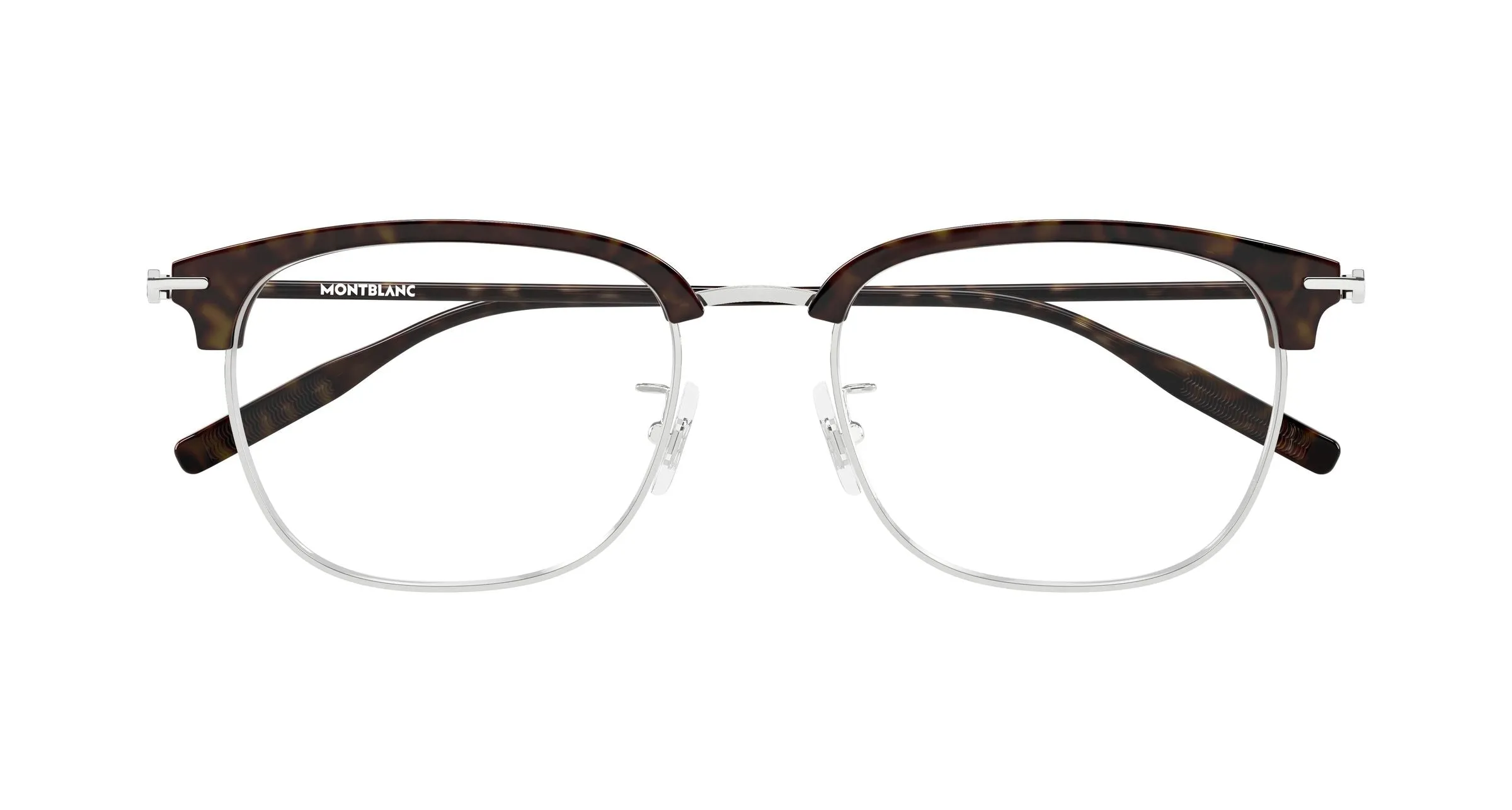 Montblanc MB0492OA 003 Montature da vista Titanio Argento Trasparente Squadrata - immagine 2