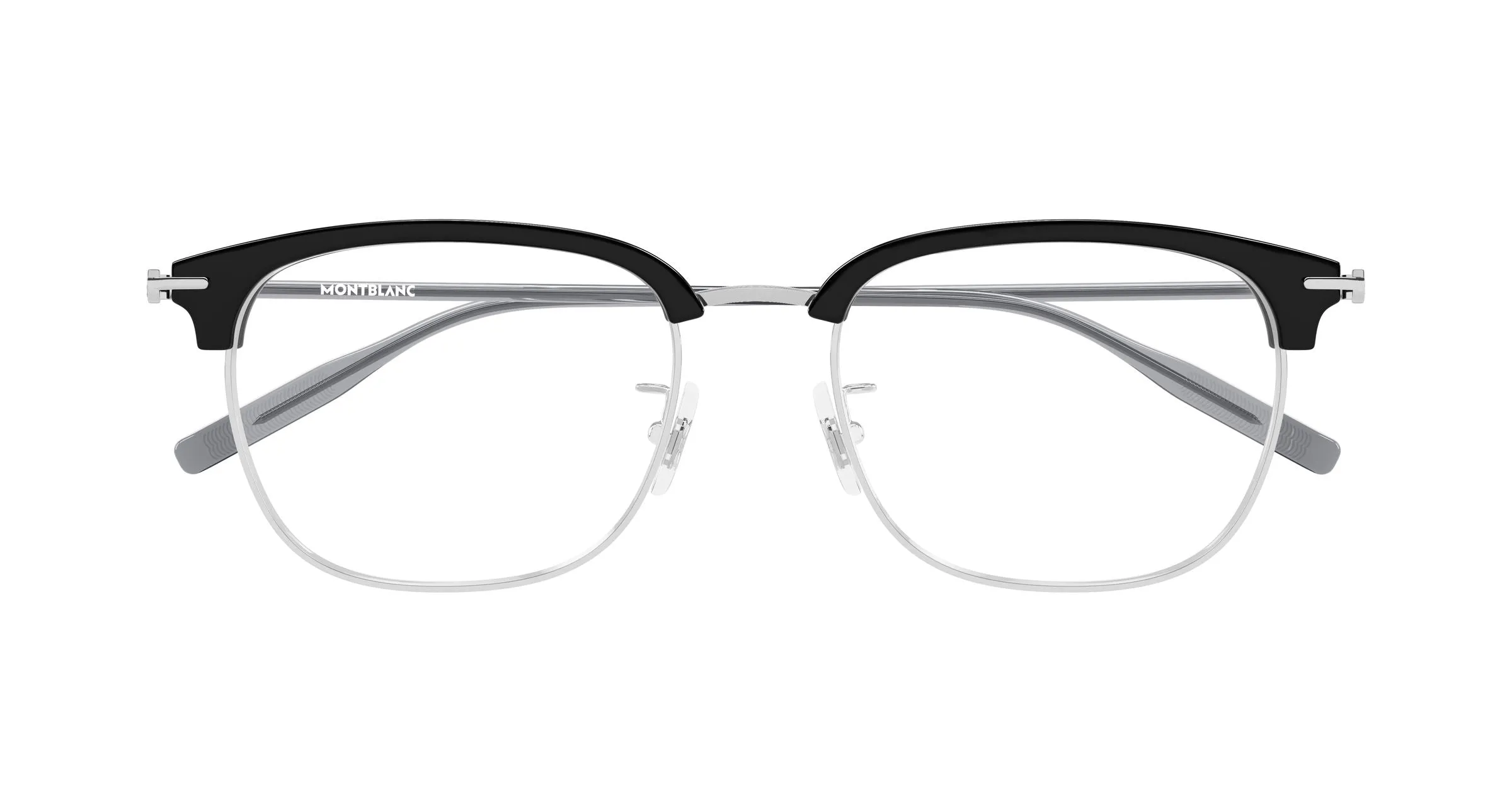 Montblanc MB0492OA 001 Montature da vista Titanio Argento Trasparente Squadrata - immagine 2