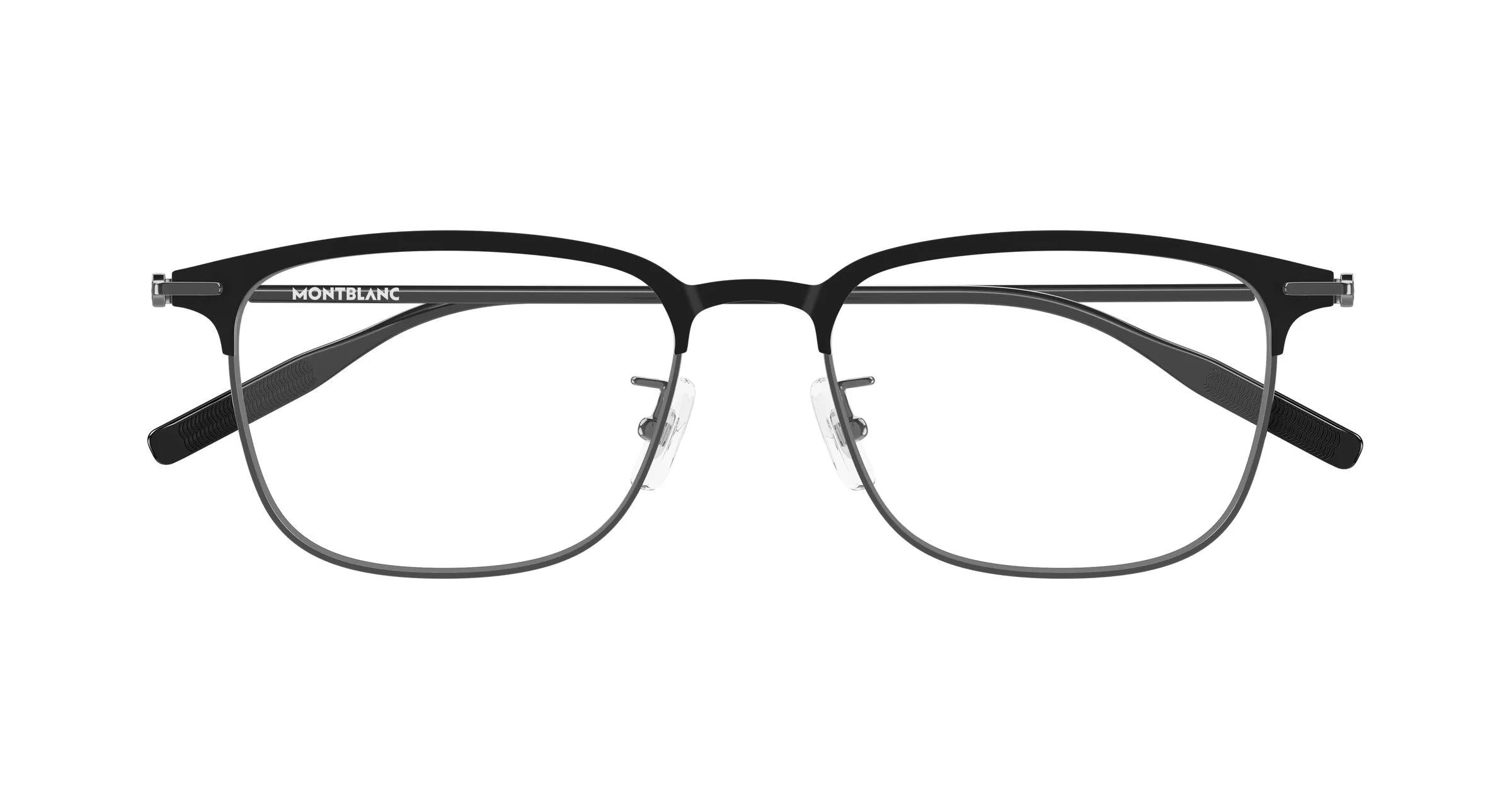Montblanc MB0490OA 003 Montature da vista Titanio Rutenio Trasparente Squadrata - immagine 2