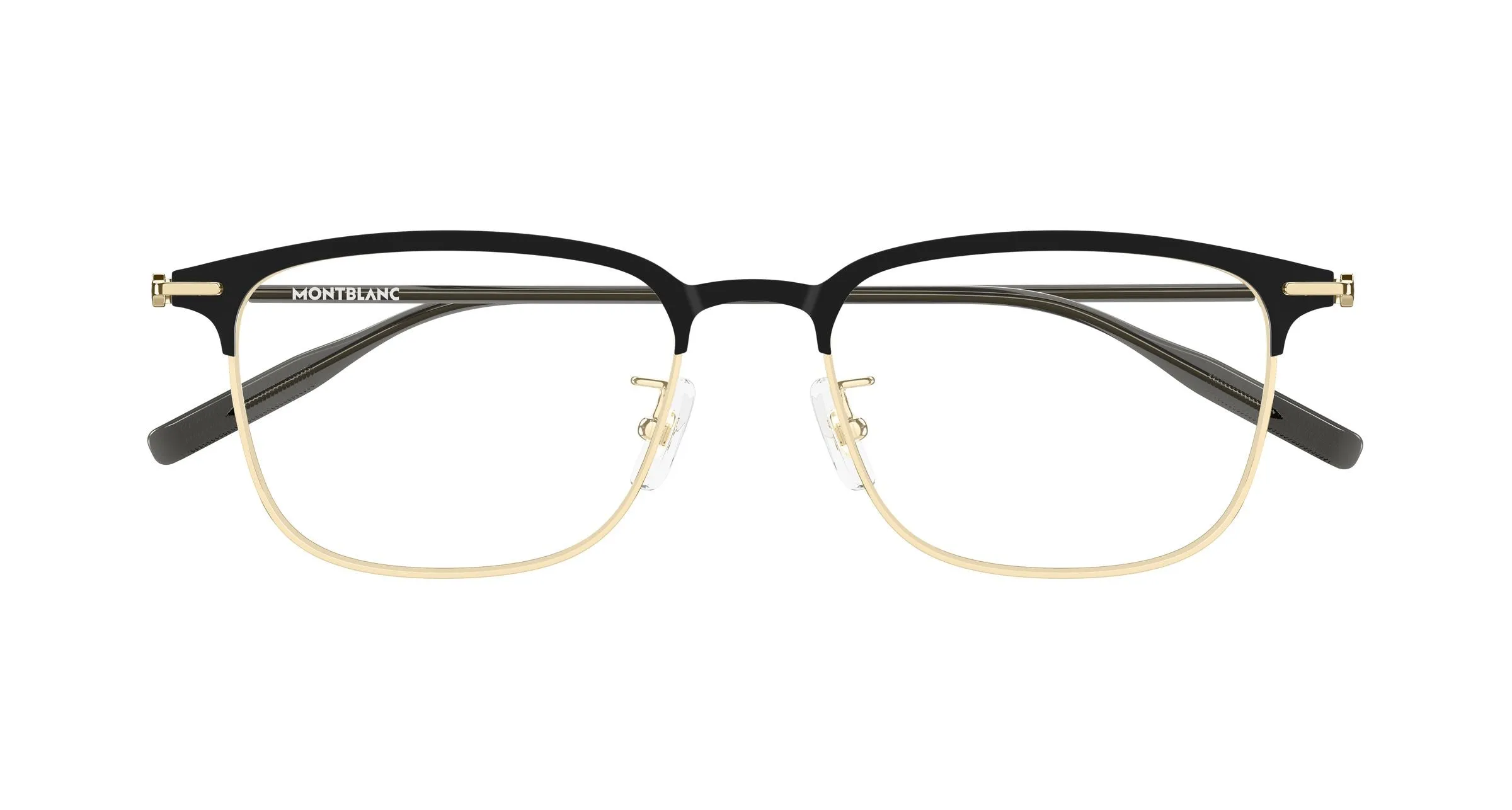 Montblanc MB0490OA 002 Montature da vista Titanio Oro Trasparente Squadrata - immagine 2