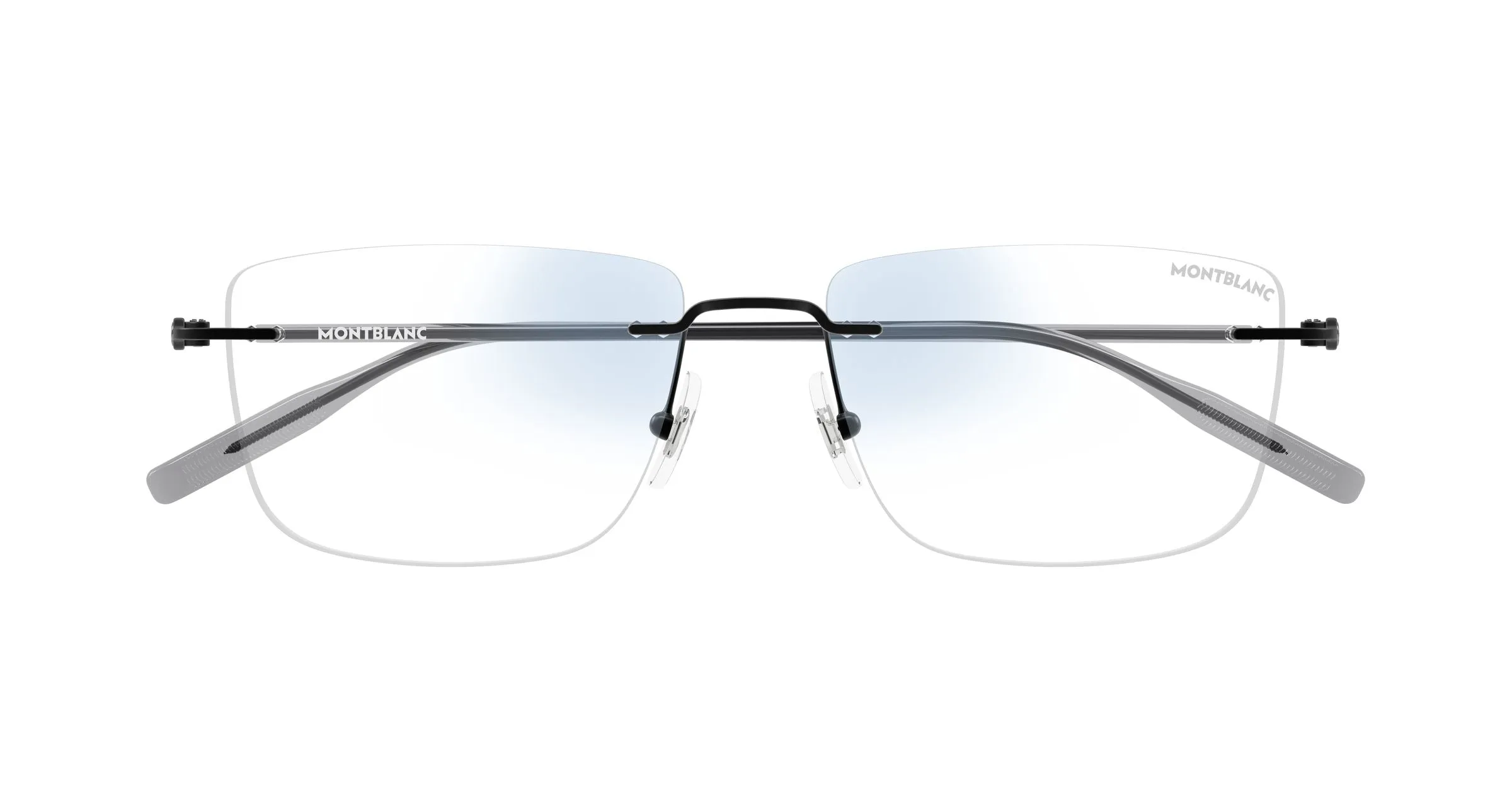 Montblanc MB0429S 006 Occhiali da sole Metallo Nero Trasparente Squadrata Fotocromatico - immagine 2