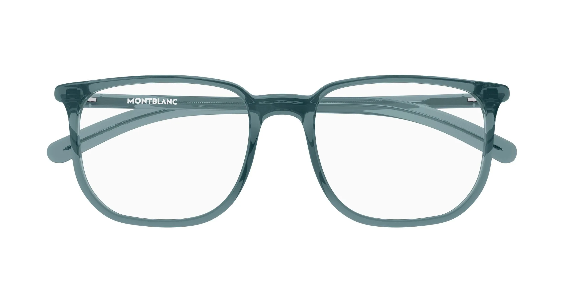 Montblanc MB0388O 006 Montature da vista Acetato Blu Trasparente Squadrata - immagine 2