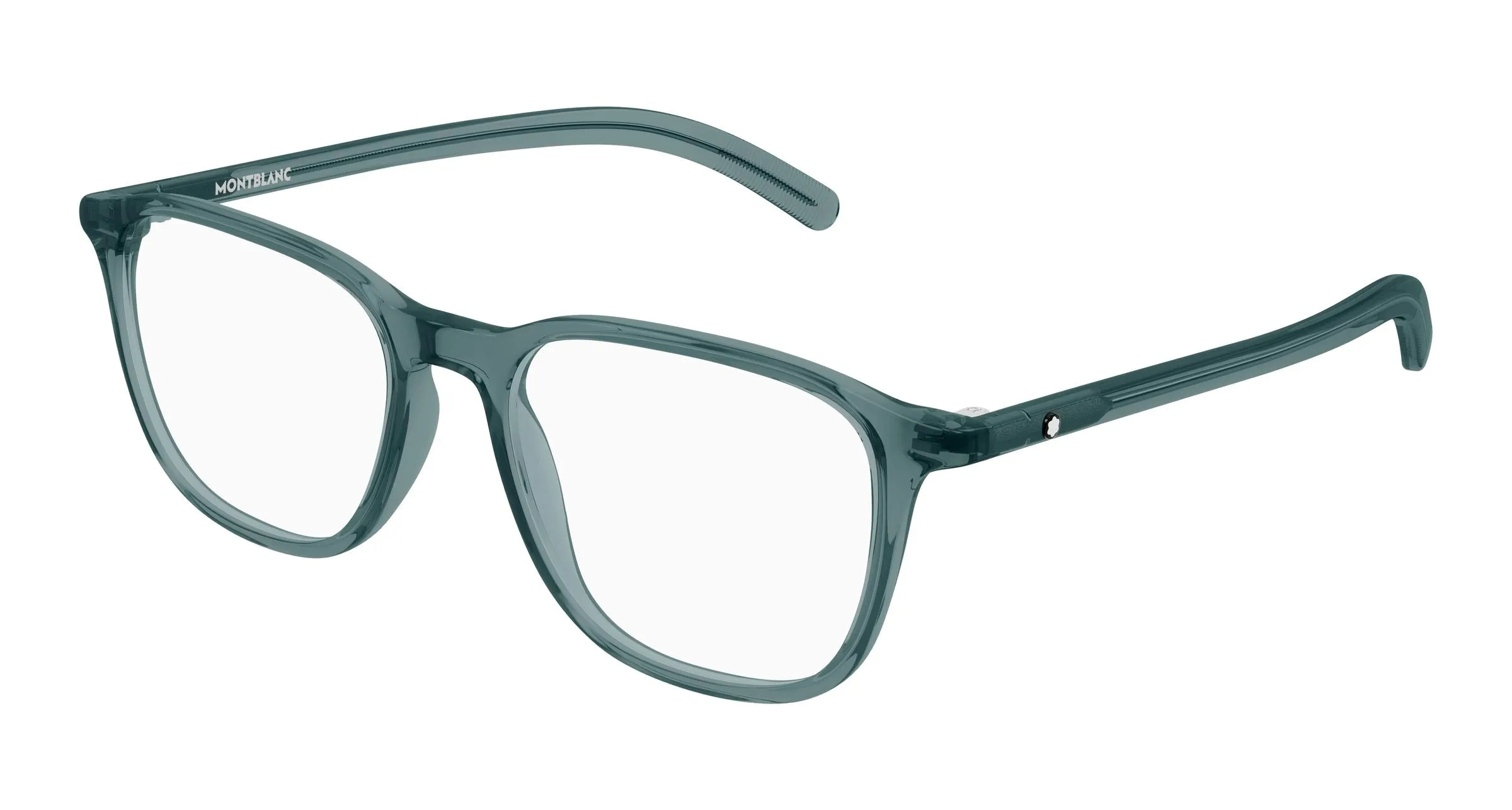 Montblanc MB0386O 006 Montature da vista Acetato Blu Trasparente Squadrata - immagine 1