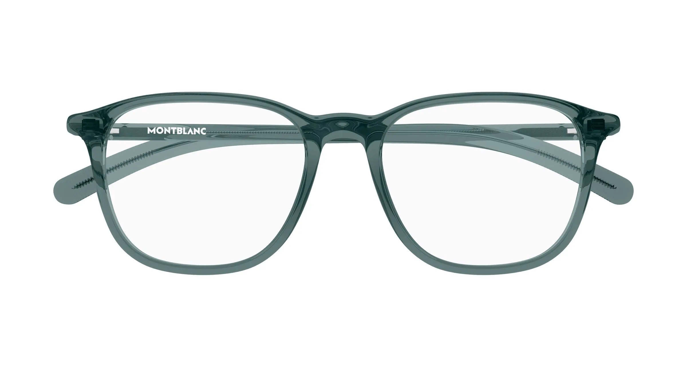 Montblanc MB0386O 006 Montature da vista Acetato Blu Trasparente Squadrata - immagine 2