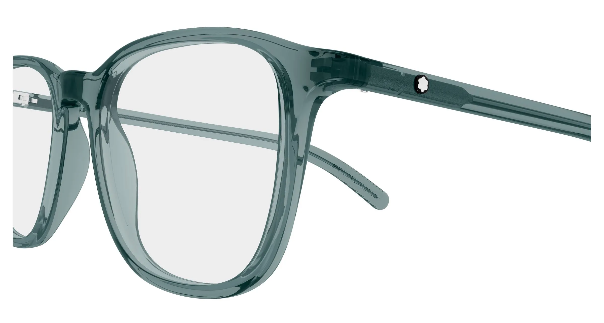 Montblanc MB0386O 006 Montature da vista Acetato Blu Trasparente Squadrata - immagine 3