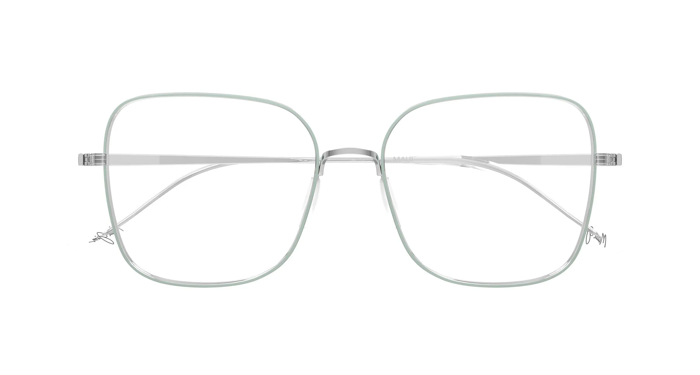 Maui Jim MJ2186O 004 Montature da vista Titanio Argento Trasparente Squadrata - immagine 2