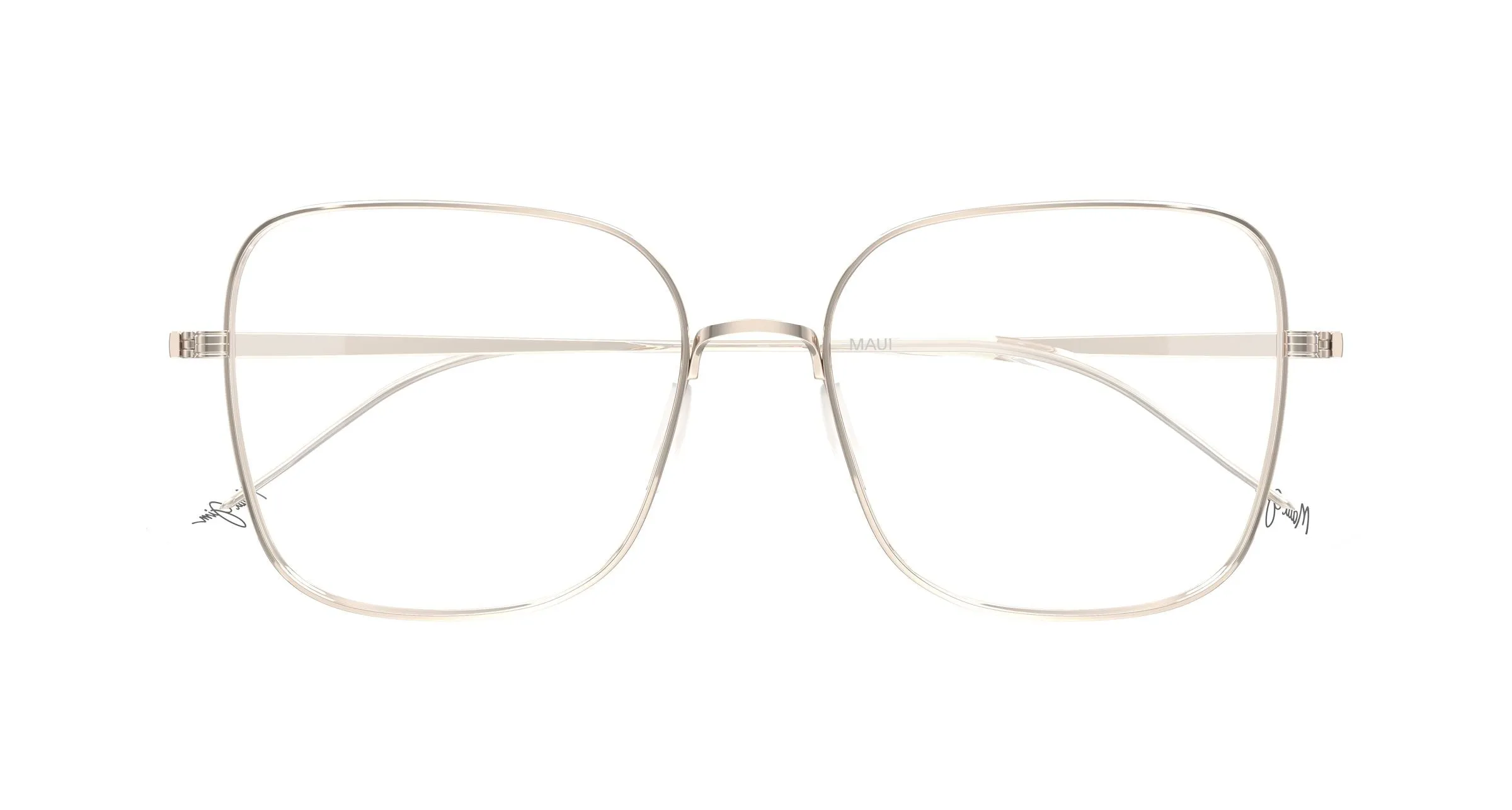 Maui Jim MJ2186O 002 Montature da vista Titanio Rosa Trasparente Squadrata - immagine 2