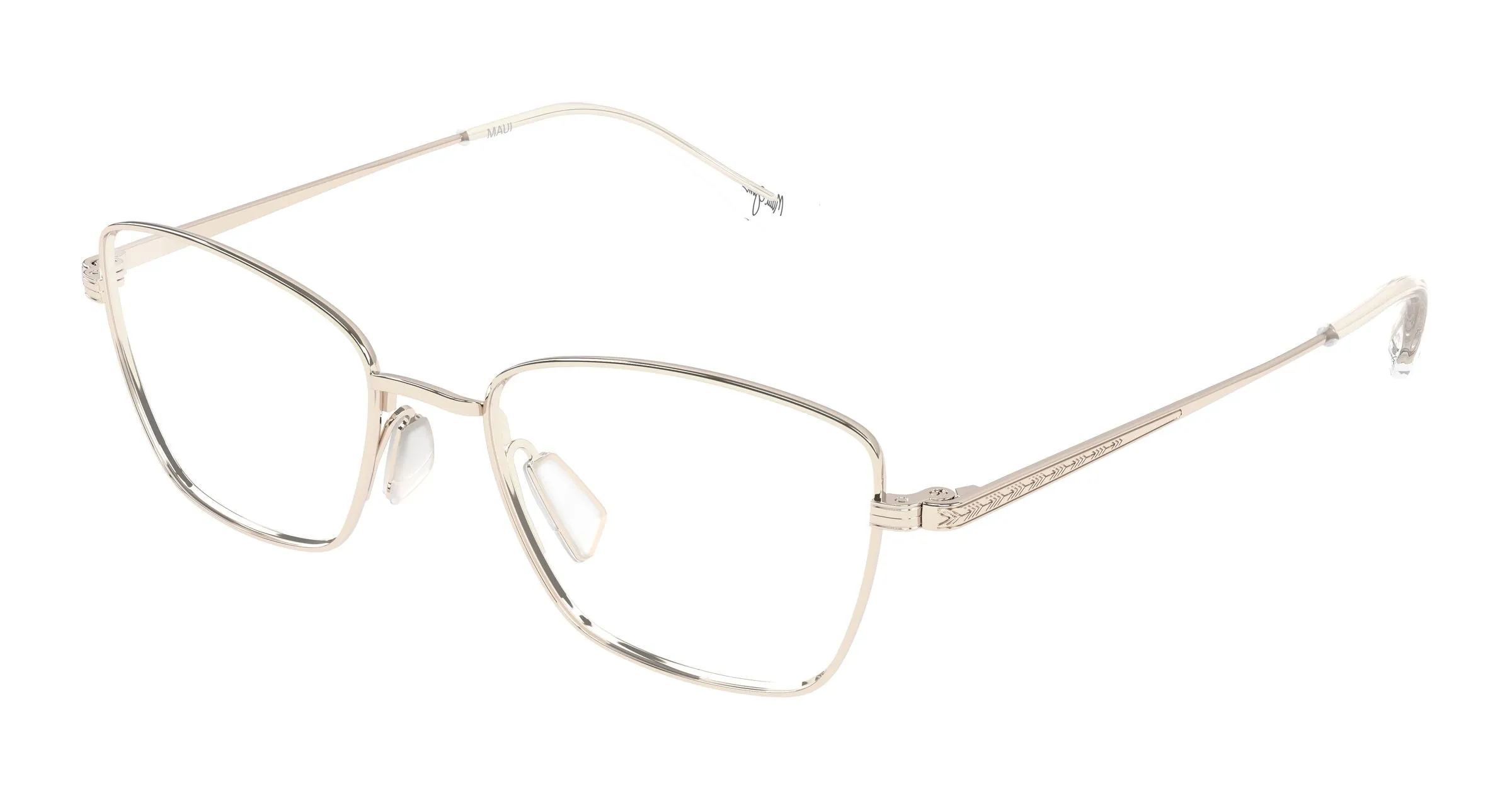 Maui Jim MJ2184O 002 Montature da vista Titanio Rosa Trasparente Cat Eye - immagine 1