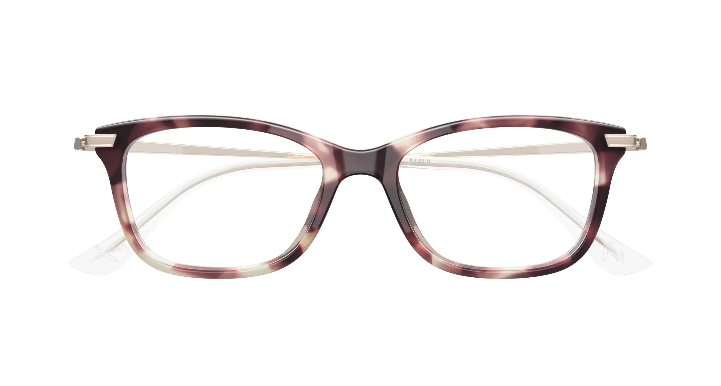 Maui Jim MJ2183O 003 Montature da vista Acetato Havana Trasparente Squadrata - immagine 2