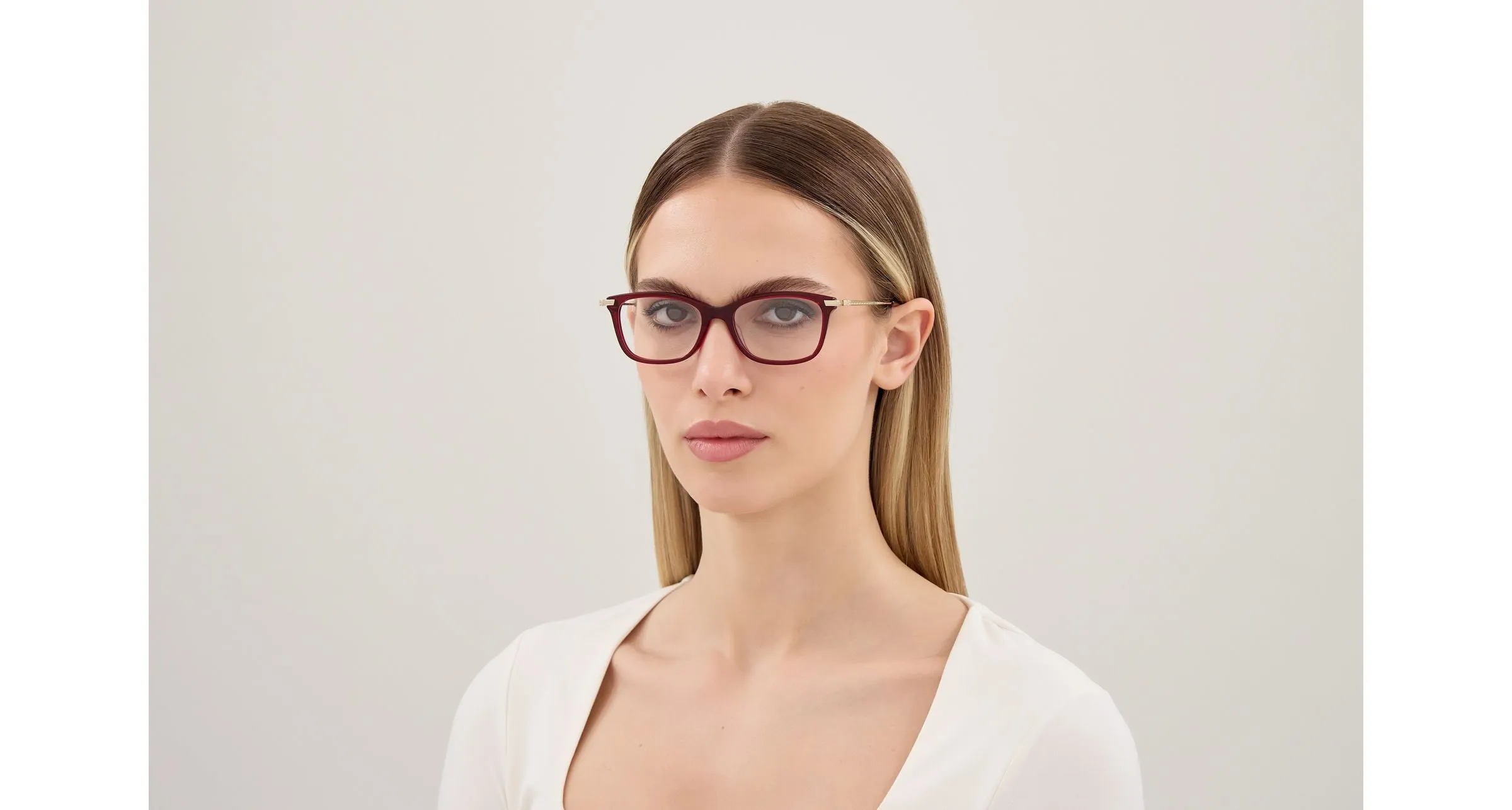 Maui Jim MJ2182O 002 Montature da vista Acetato Rosso Trasparente Squadrata - immagine 4